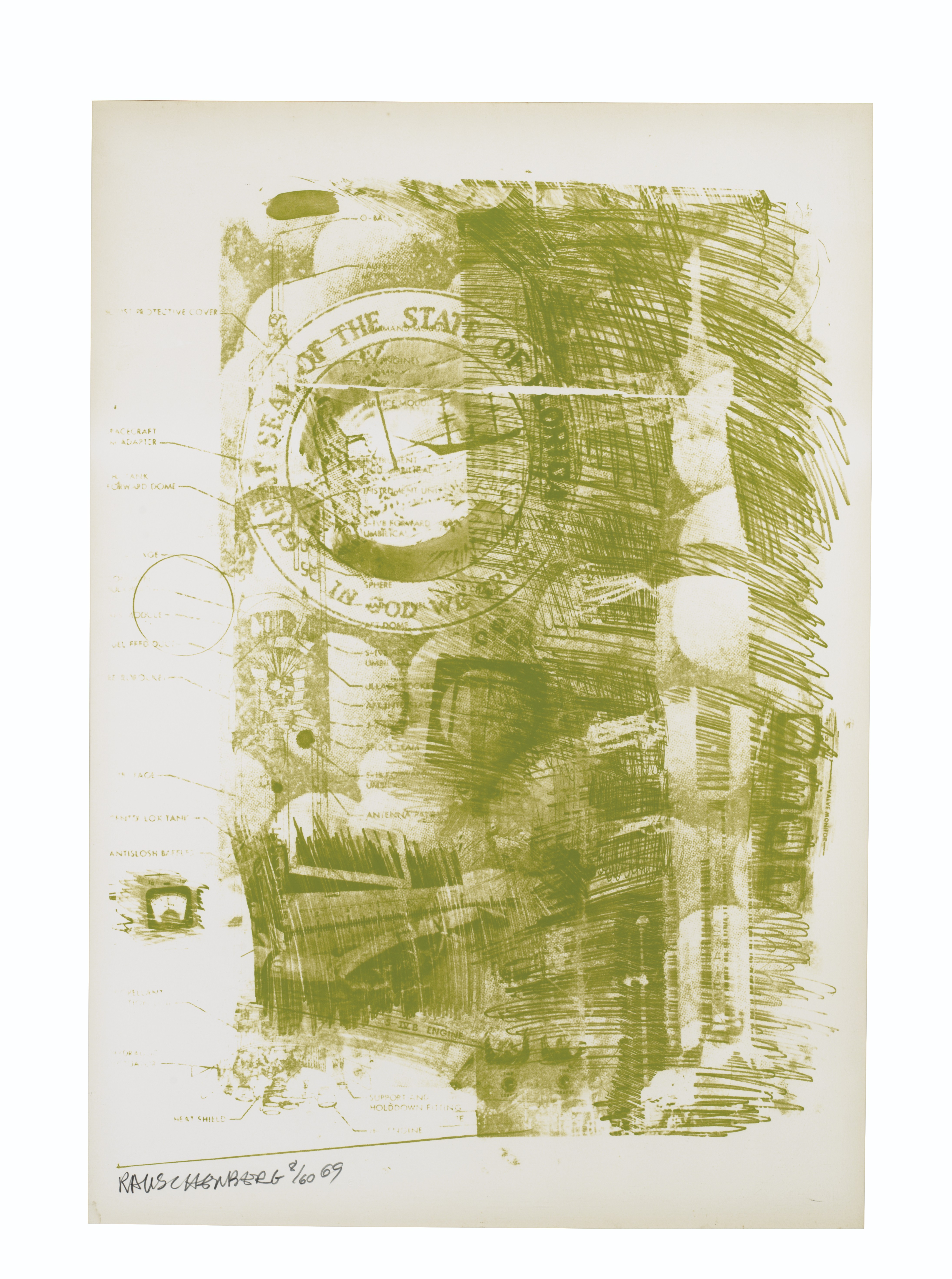 Robert Rauschenberg — Серия "Каменная луна" : пять принтов, изображение 4