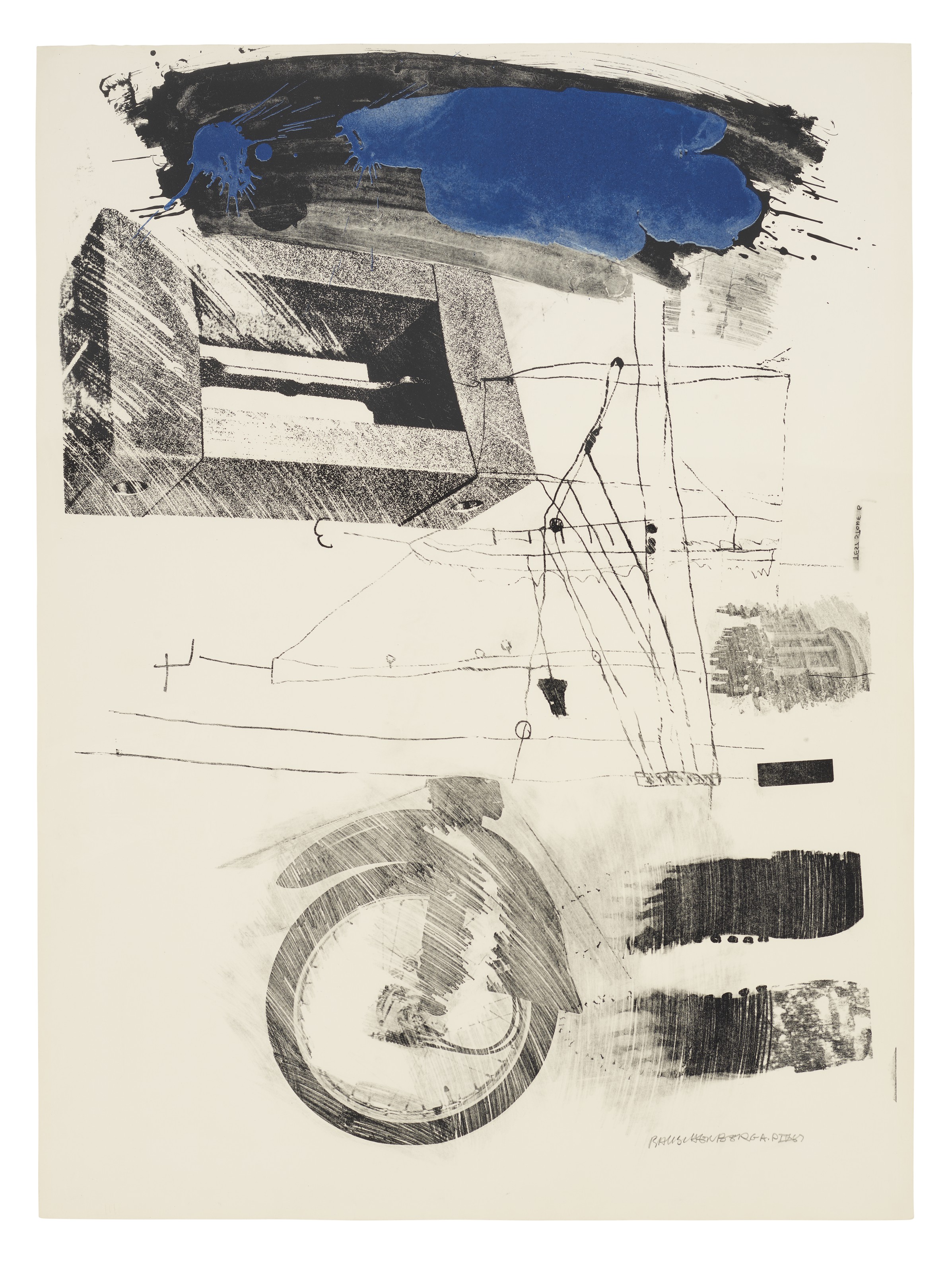 Robert Rauschenberg — Бустер и семь этюдов : четыре отпечатка, изображение 3