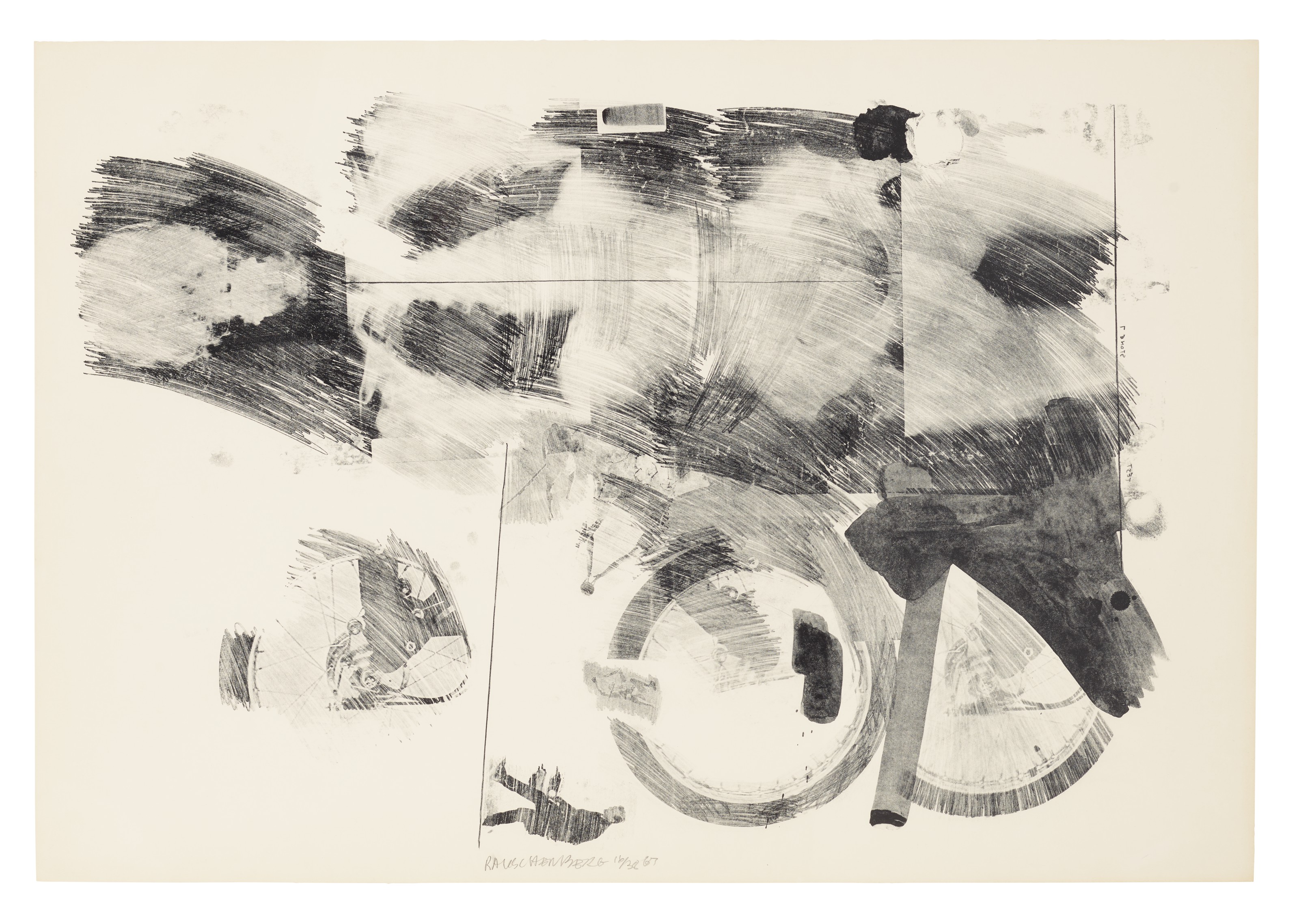 Robert Rauschenberg — Бустер и семь этюдов : четыре отпечатка, изображение 4