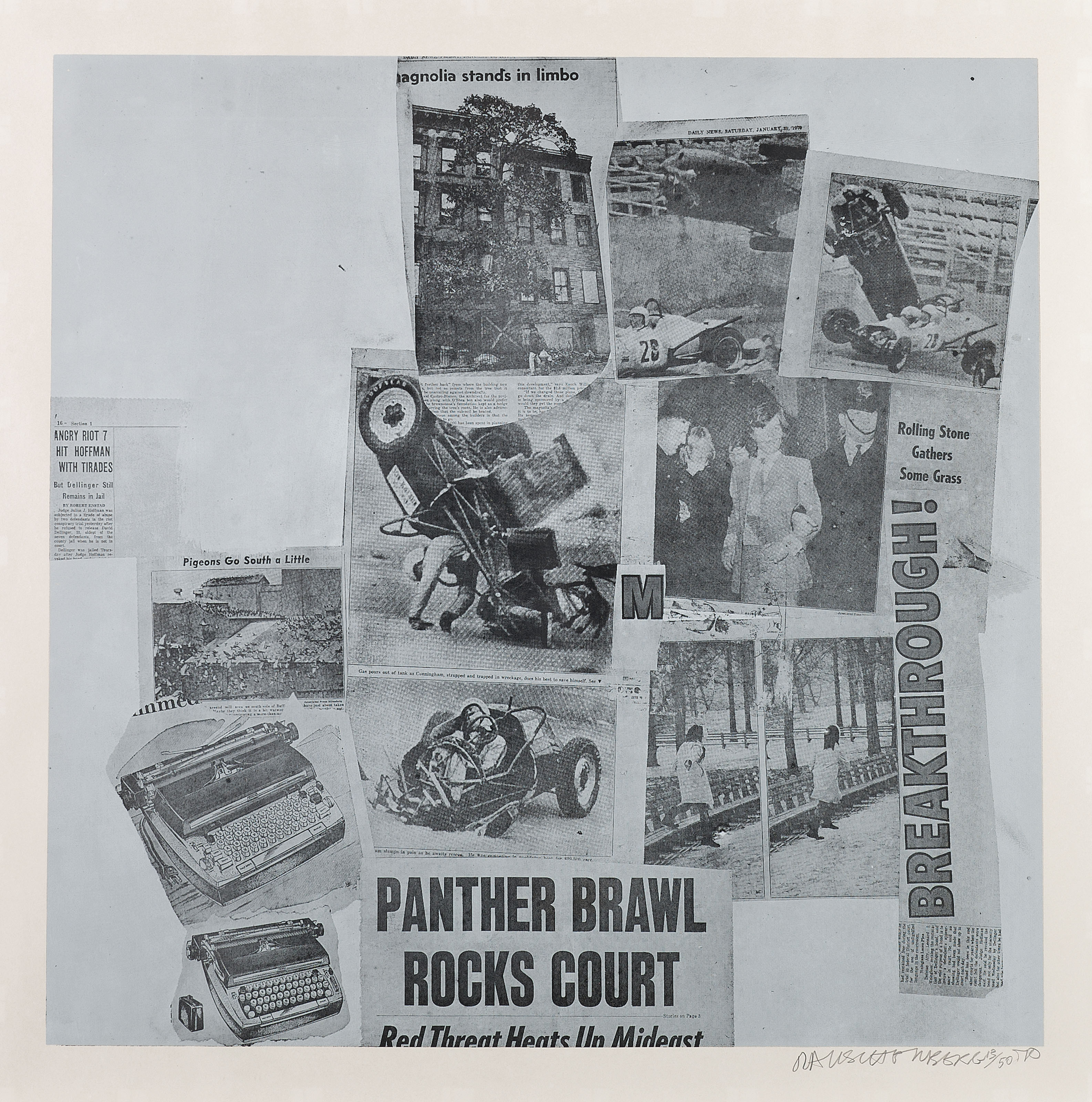 Robert Rauschenberg — Две пластины, из: Характеристики из токов, изображение 2