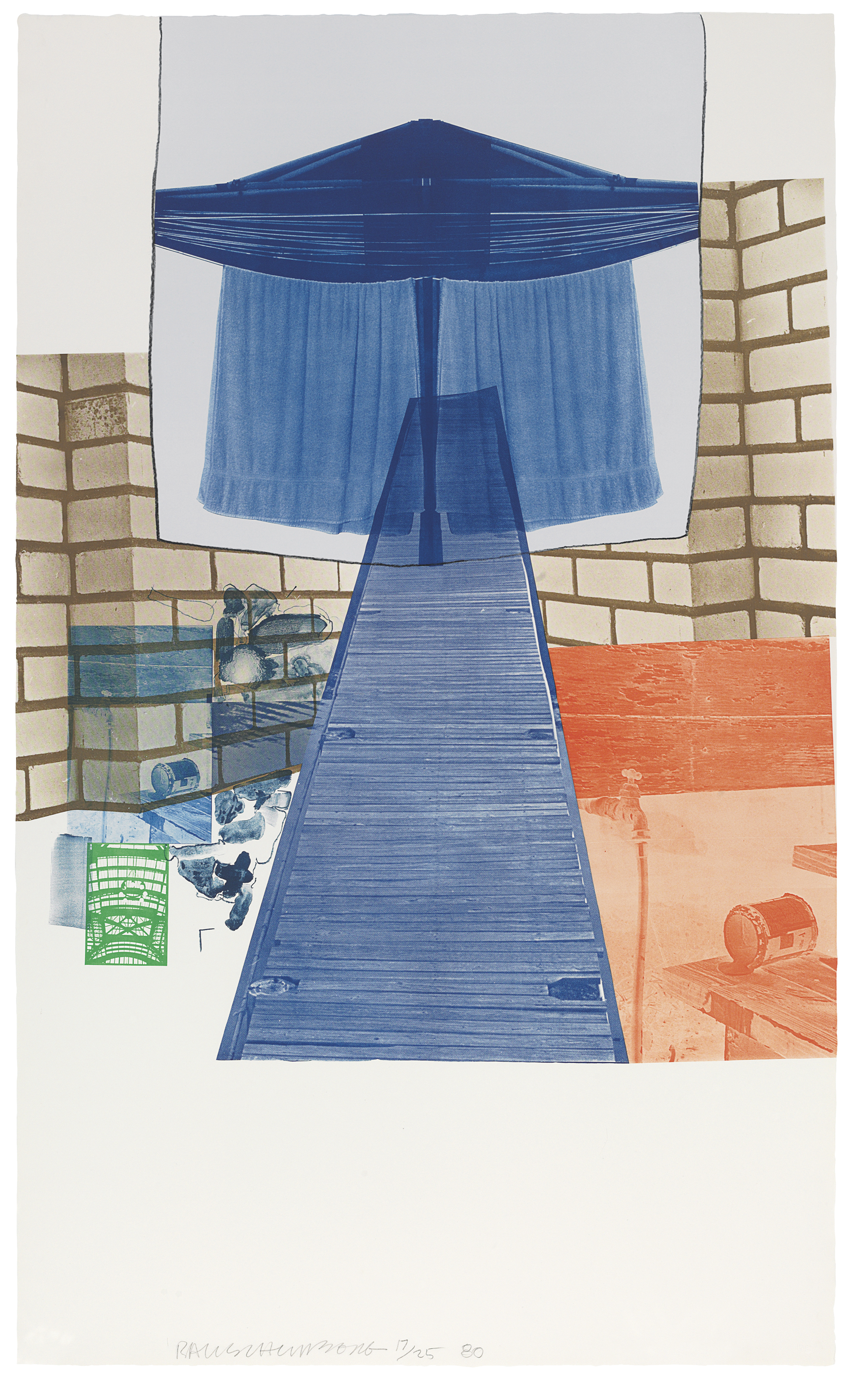 Robert Rauschenberg — Литография IV из серии "Ледниковая приманка"