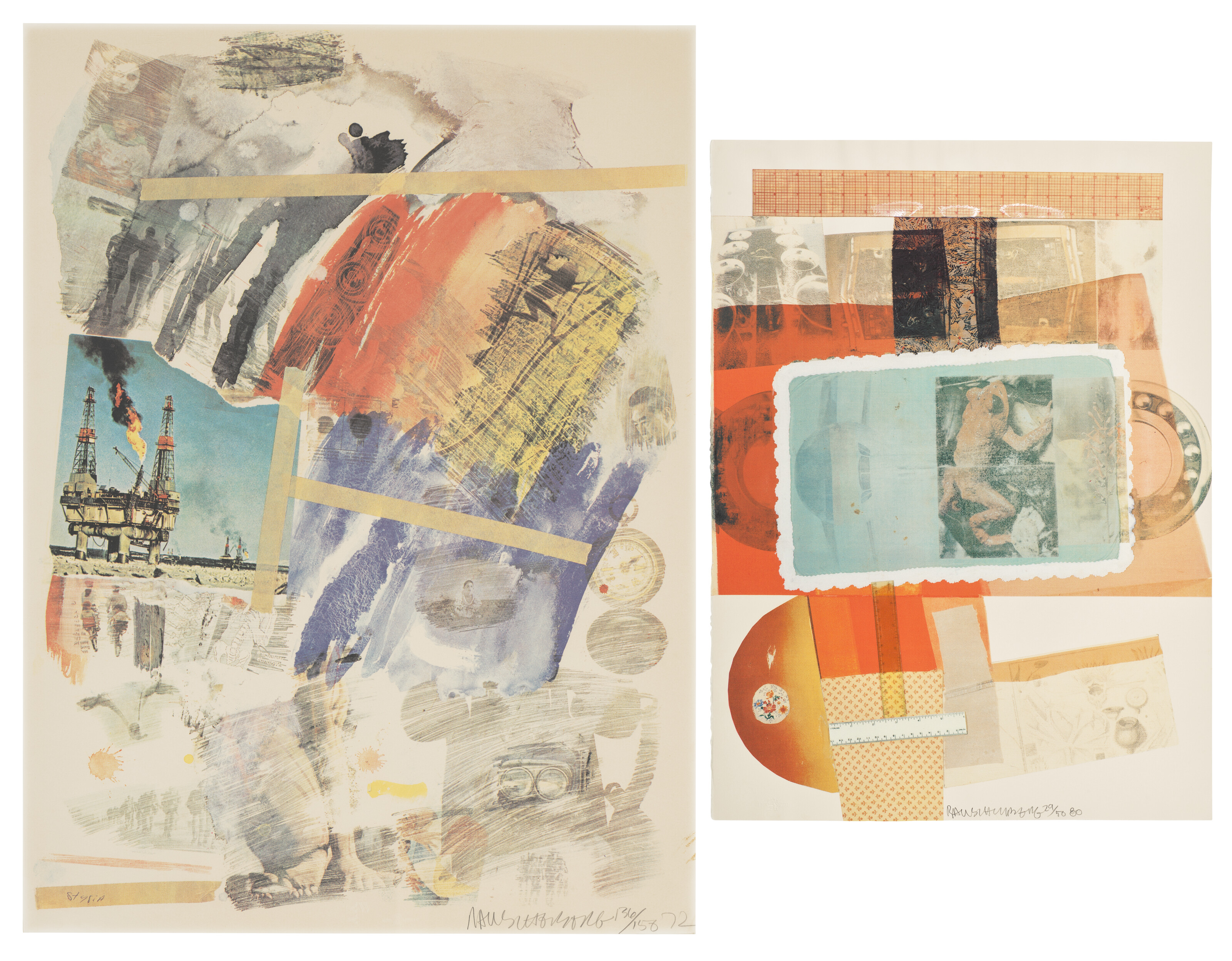 Robert Rauschenberg — Две гравюры художника