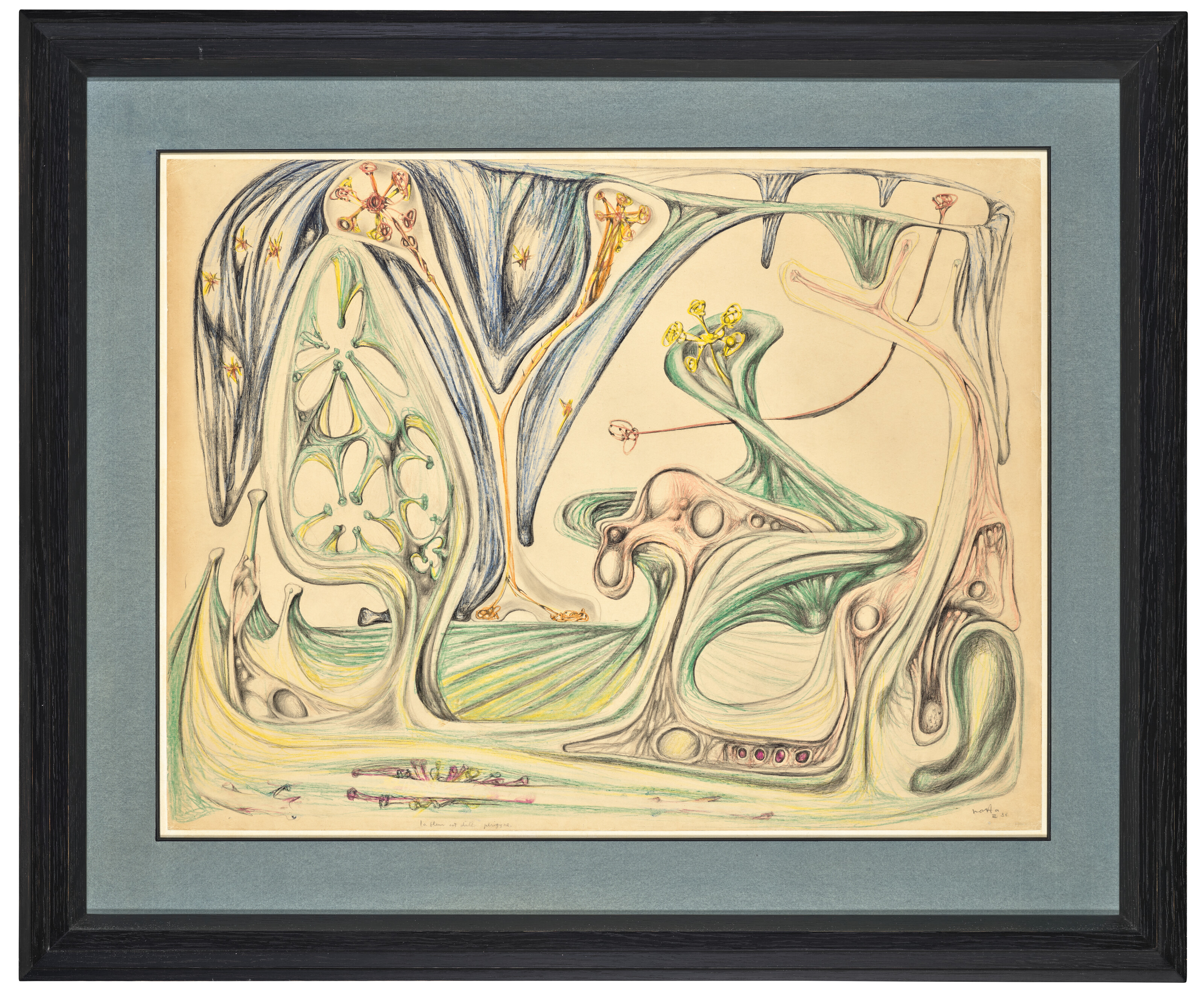Roberto Matta — Проекция жидкостей и веществ VI, изображение 3