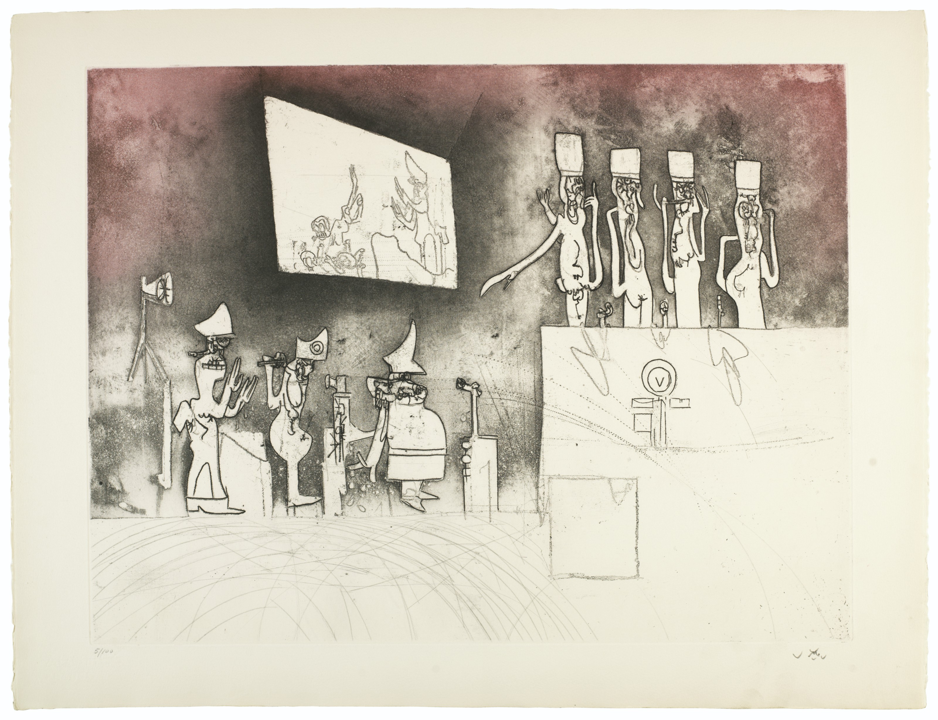 Roberto Matta — Суждения, галерея "Голубая луна", Йорктаун-Хайтс, Нью-Йорк, 1967, изображение 4