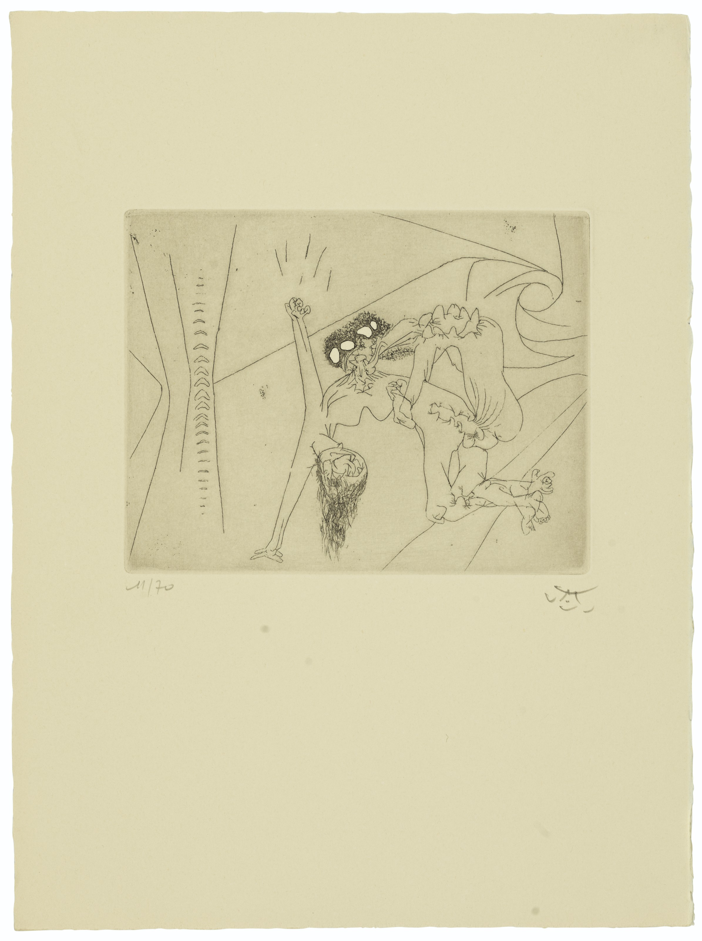 Roberto Matta — "Новая школа", издательство Сабатье-Сатье, Париж, 1980, изображение 6