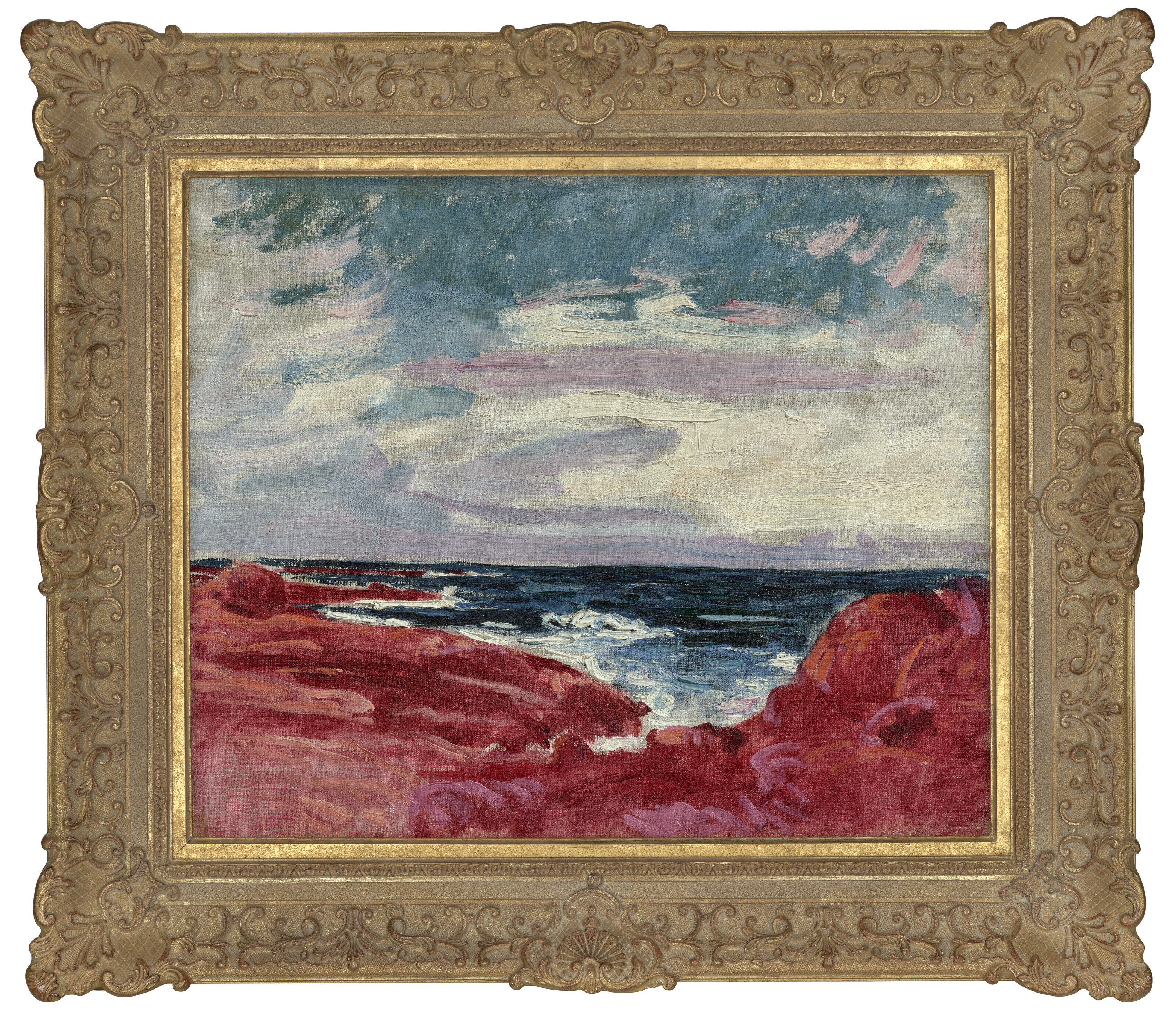 Roderic O'Conor — Морской пейзаж с красными скалами, изображение 2