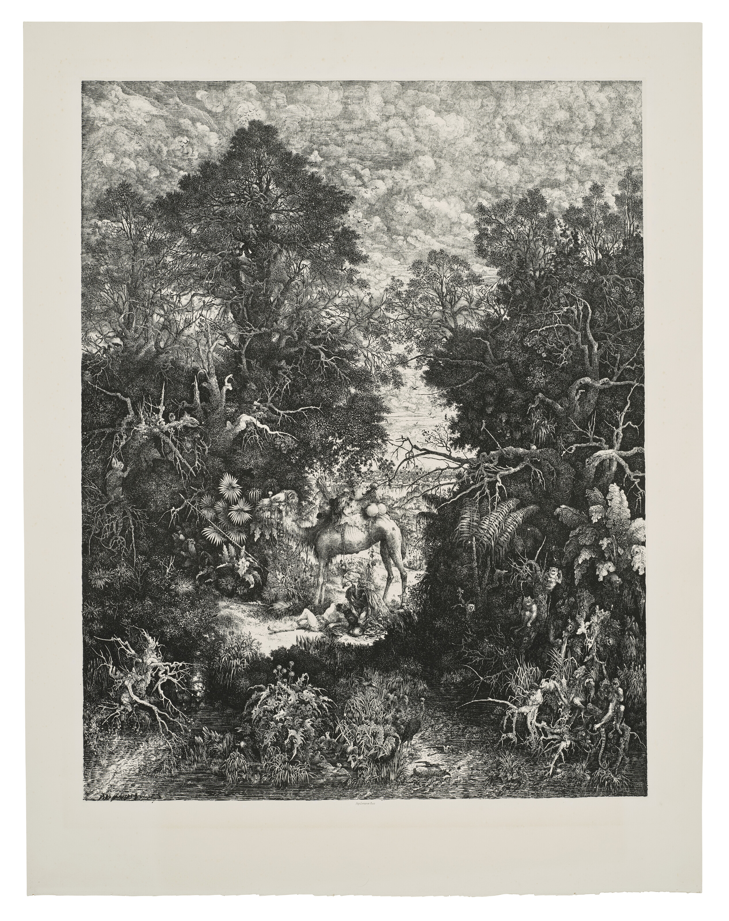 Rodolphe Bresdin — Добрый самаритянин ("Абдель Кадер, защитник кретьена"), изображение 3
