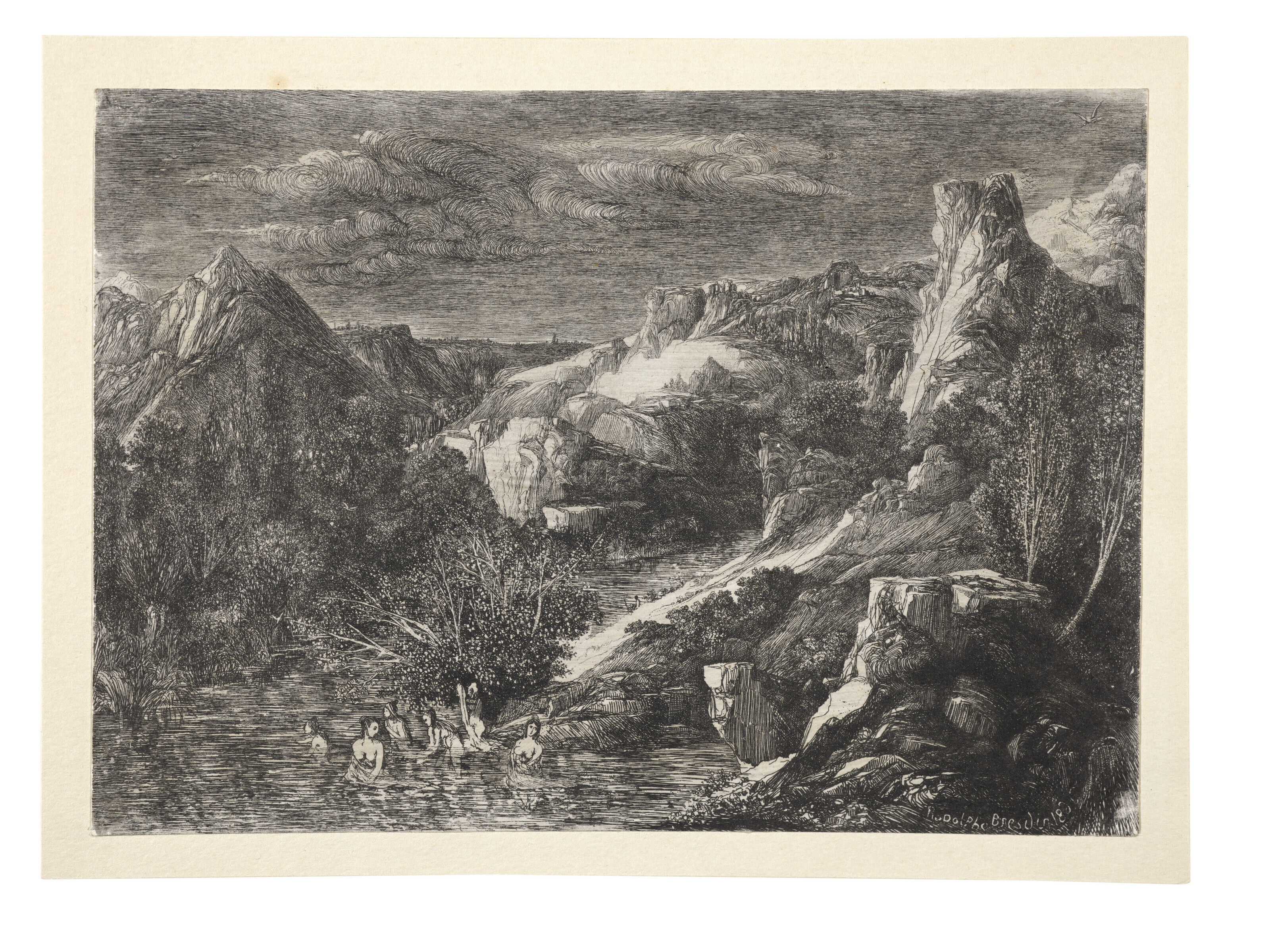 Rodolphe Bresdin — Беглецы в горах