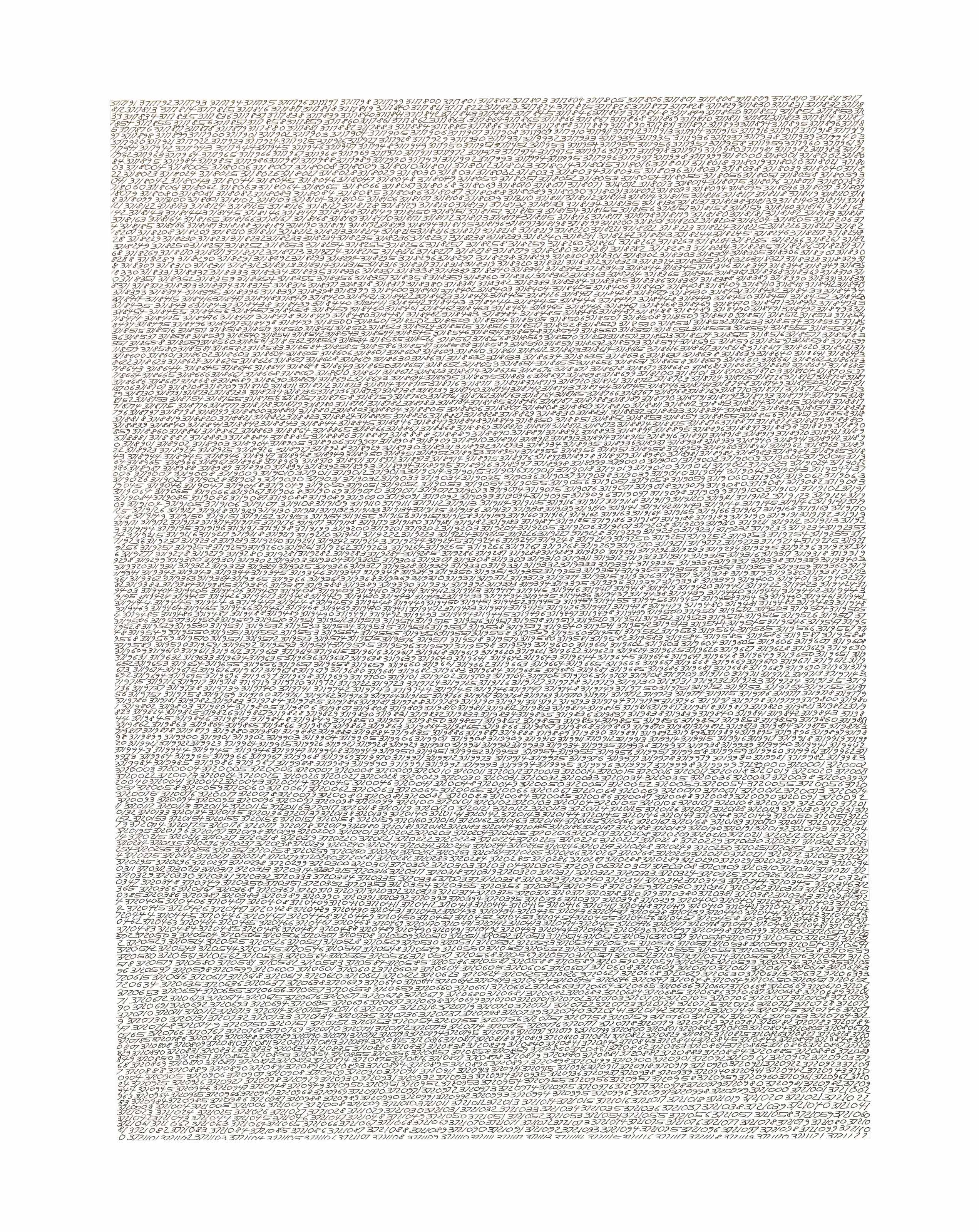 Roman Opalka — 1965/1- 8 ДЕТАЛЬ 3717791-3721122