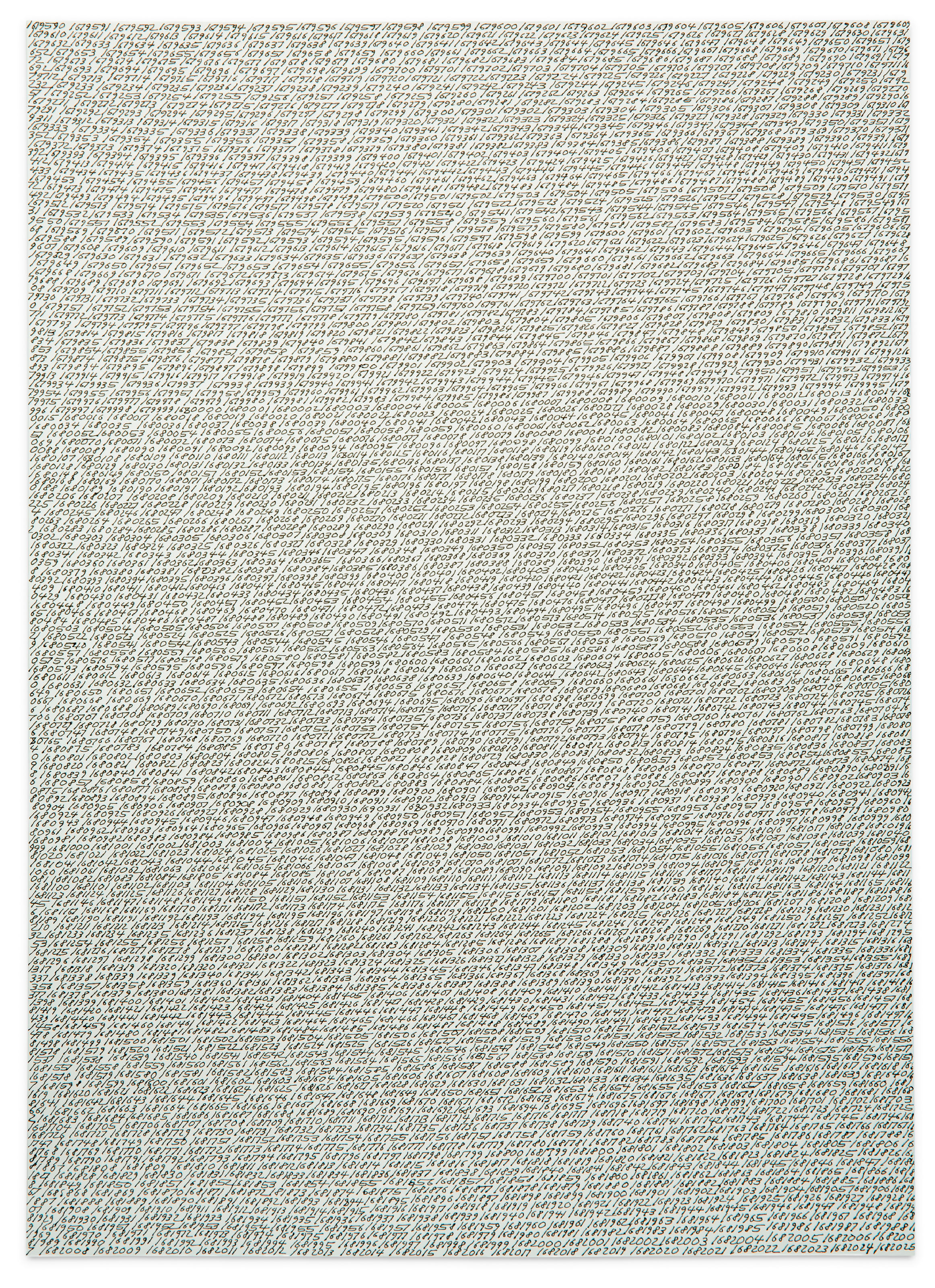 Roman Opalka — 1965/1 - ∞ Расписание рейсов 1679590-1682025 26