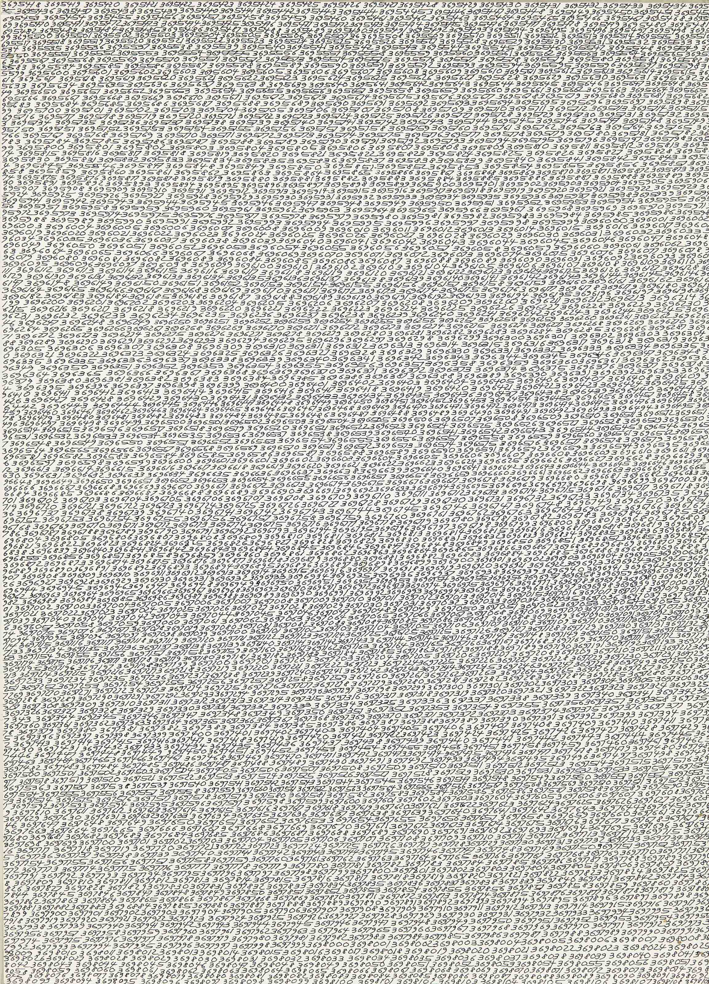Roman Opalka — 1- Й этаж - 3695418-3698109