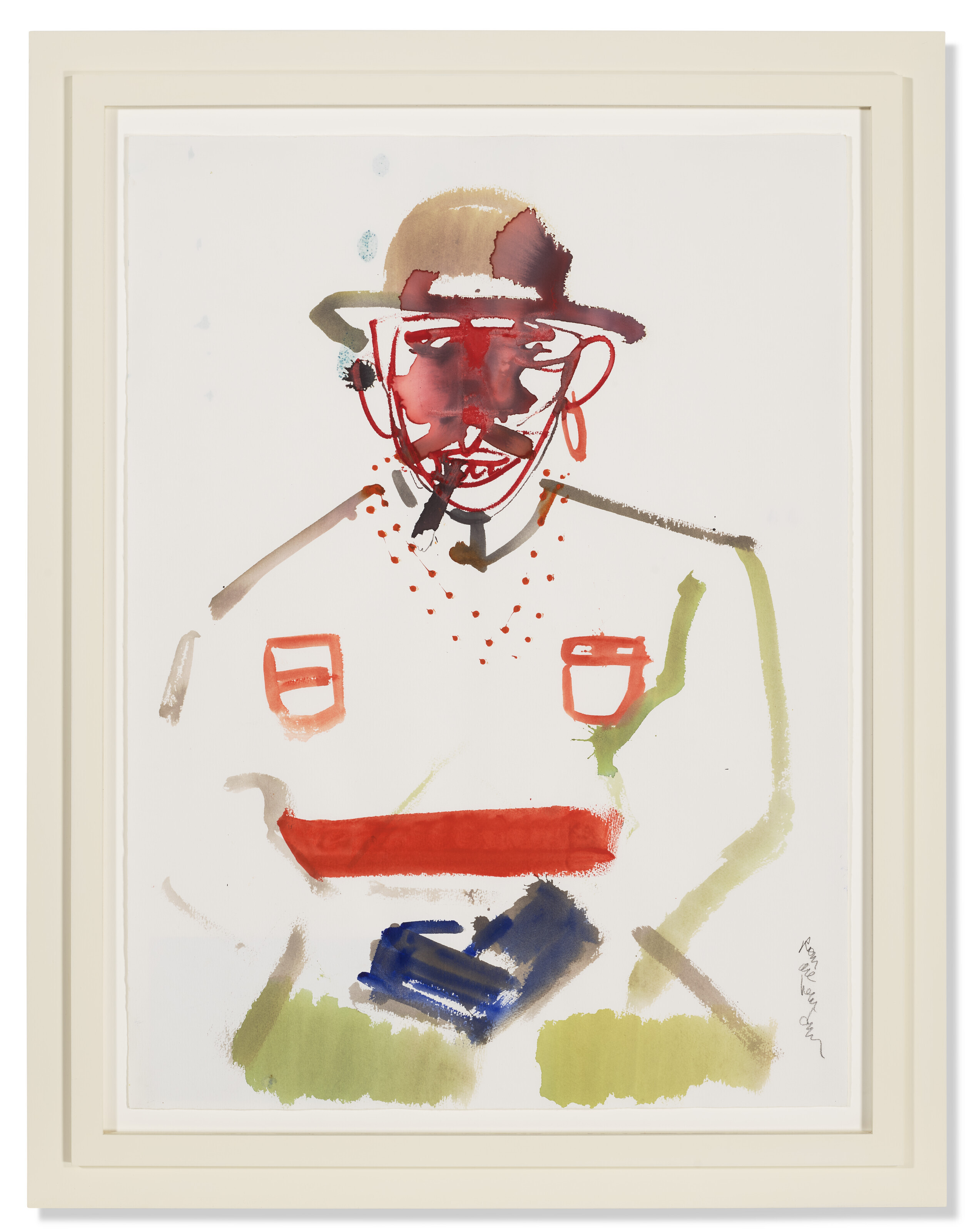 Romare Bearden — Мужчина с сигарой (Чародей за сигарой, Чародей за сигарой), изображение 2