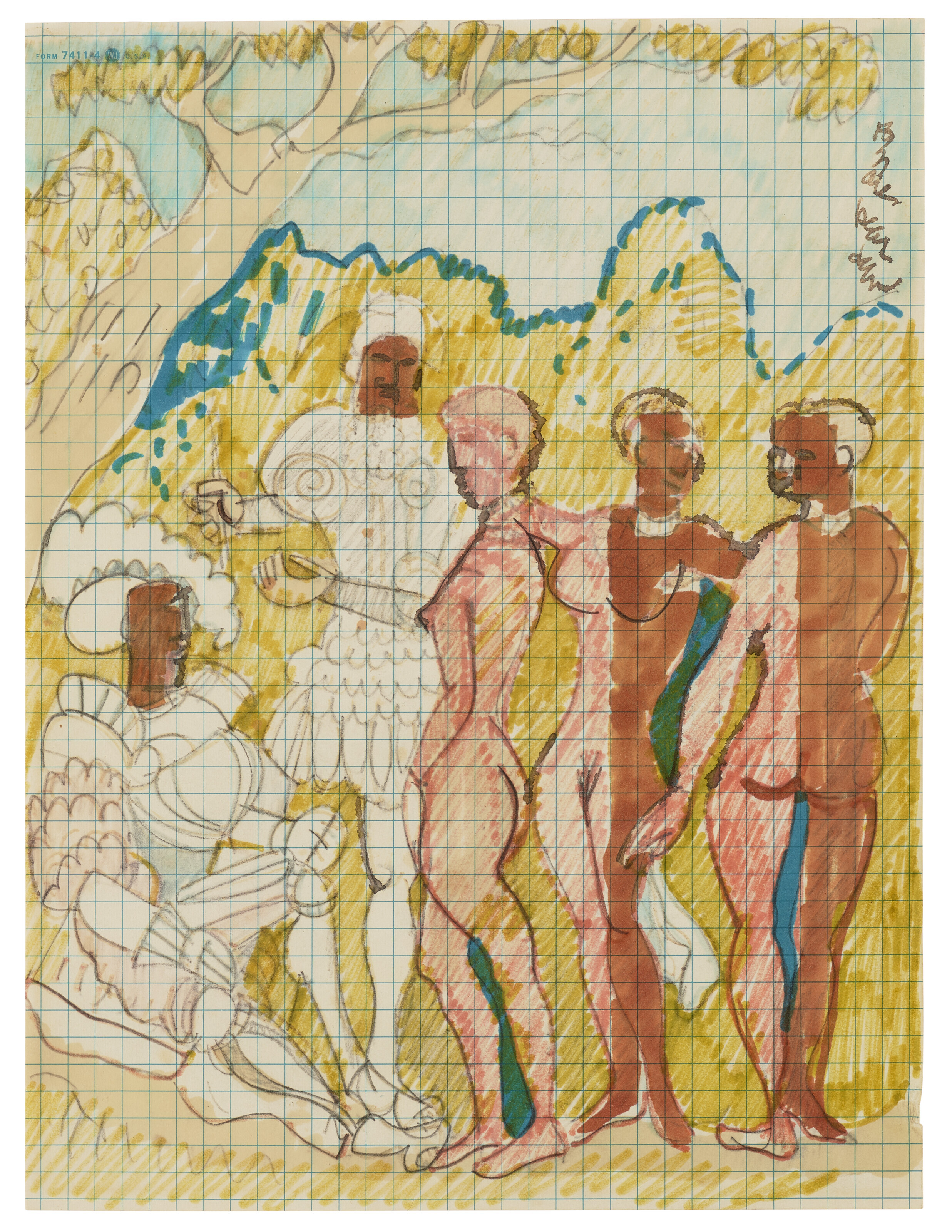 Romare Bearden — Пролог к Трое (Прелюдия к Трое; Перед Троей)