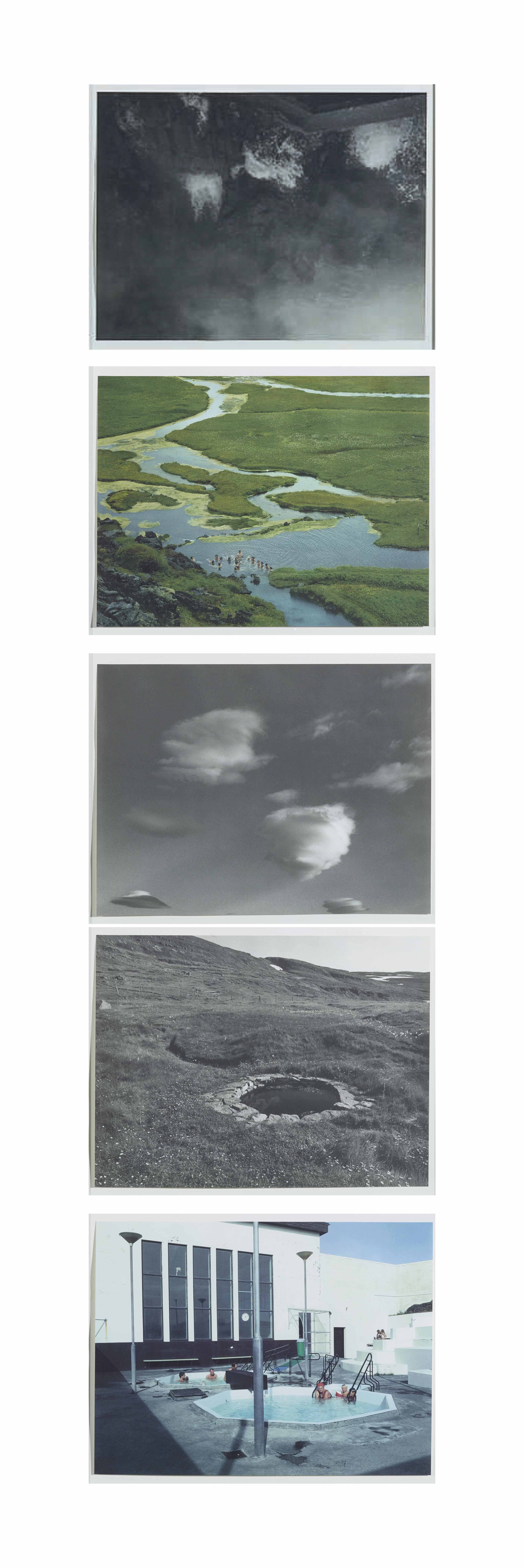 Roni Horn — Сюита № 4 (i) Дейлдартунгухвер, Исландия, 1993 (ii) Ландманналаугар, Исландия, 1993 (iii) Северная Исландия, 1991 (iv) Гвендарлауг, Клука, Исландия, 1993 (v) Хафнарфьорур, Исландия, 1992
