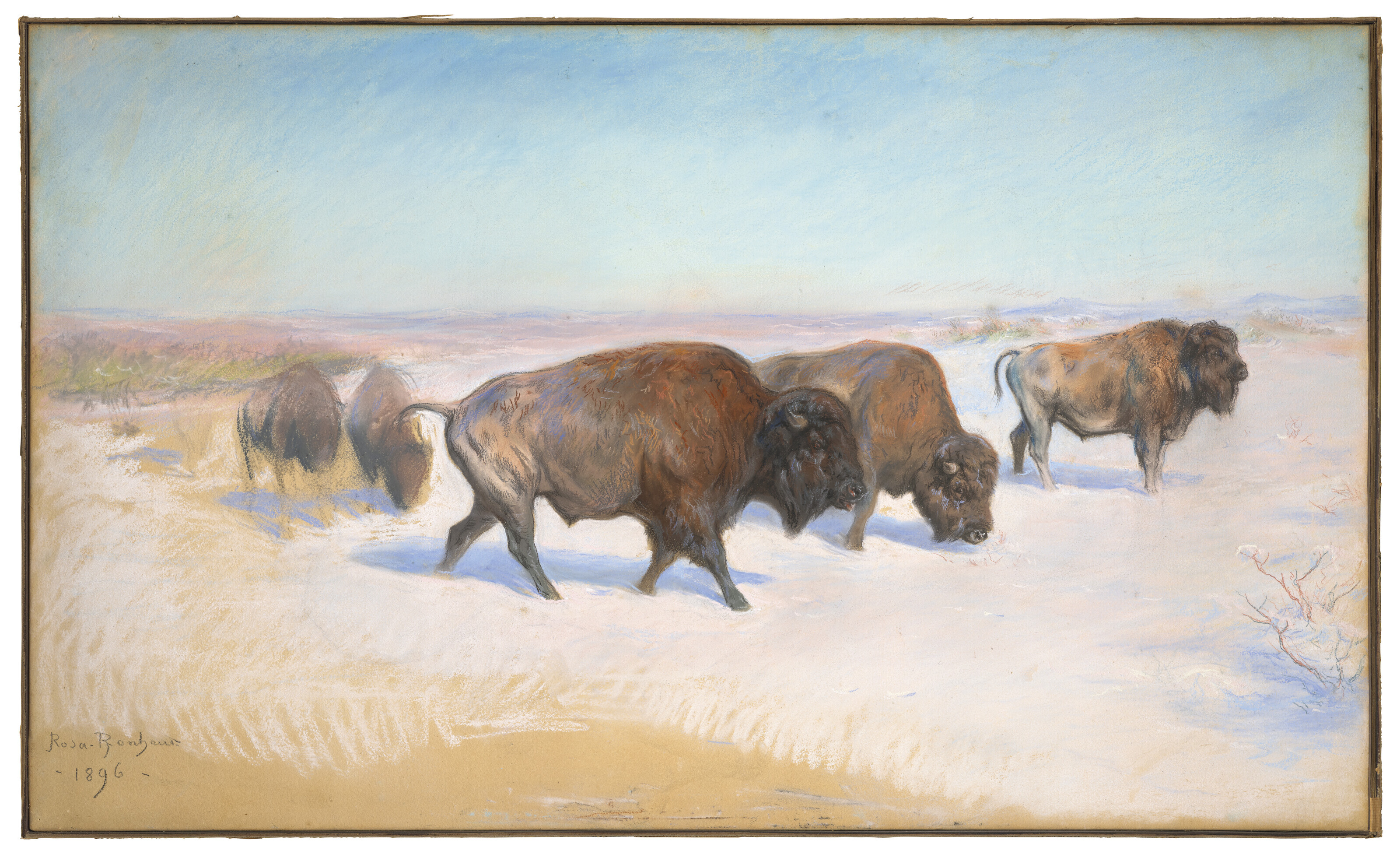 Rosa Bonheur — Миграция зубров, изображение 3