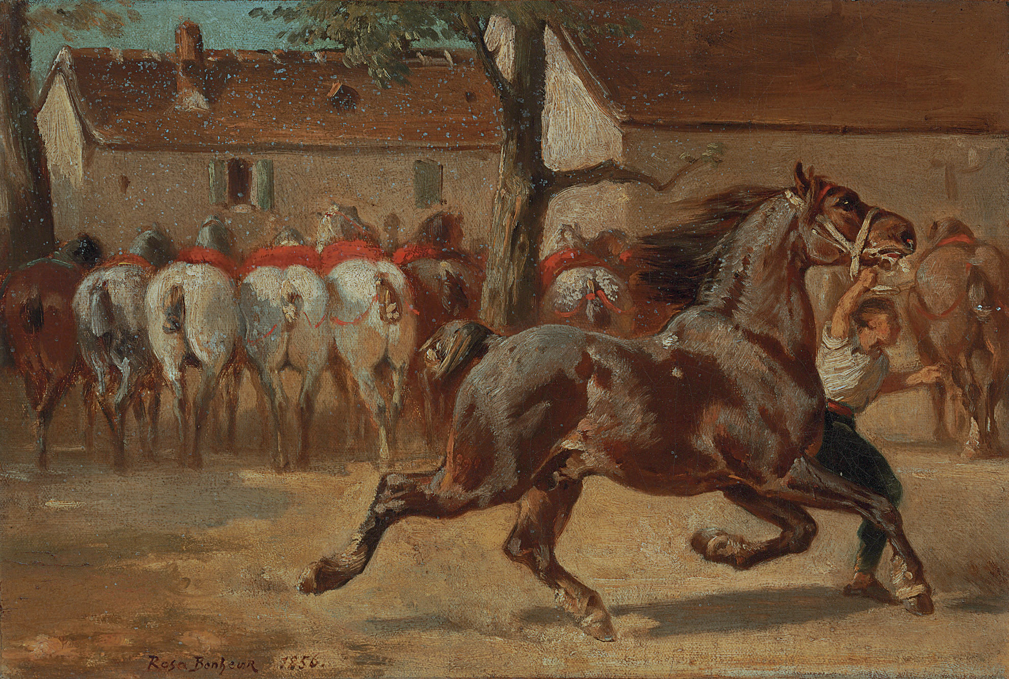 Rosa Bonheur — Скачущая рысью лошадь
