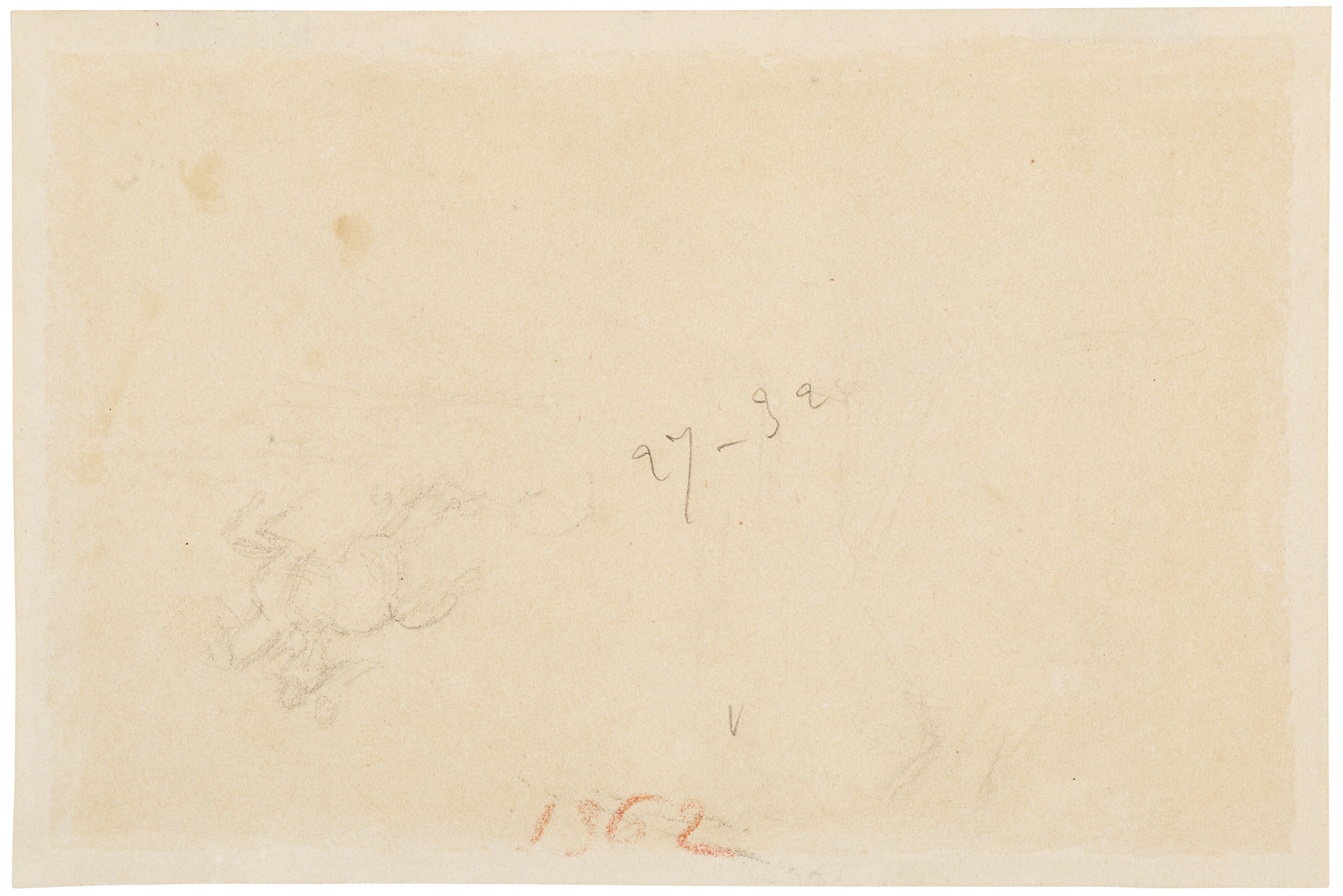 Rosa Bonheur — Этюды лошади и конской головы (справа); Набросок скачущей лошади со всадником (сзади), изображение 2