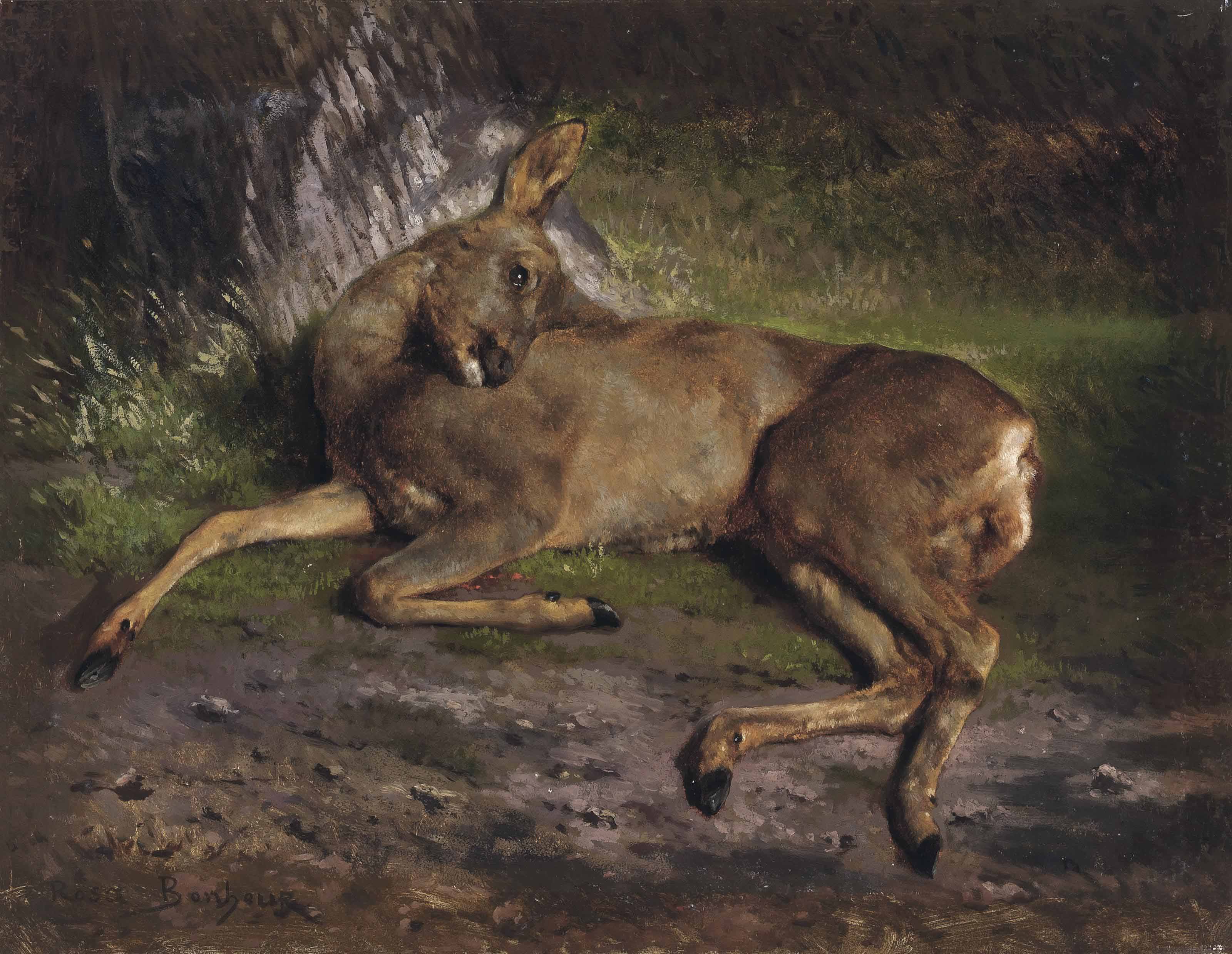 Rosa Bonheur — Косуля в лесу