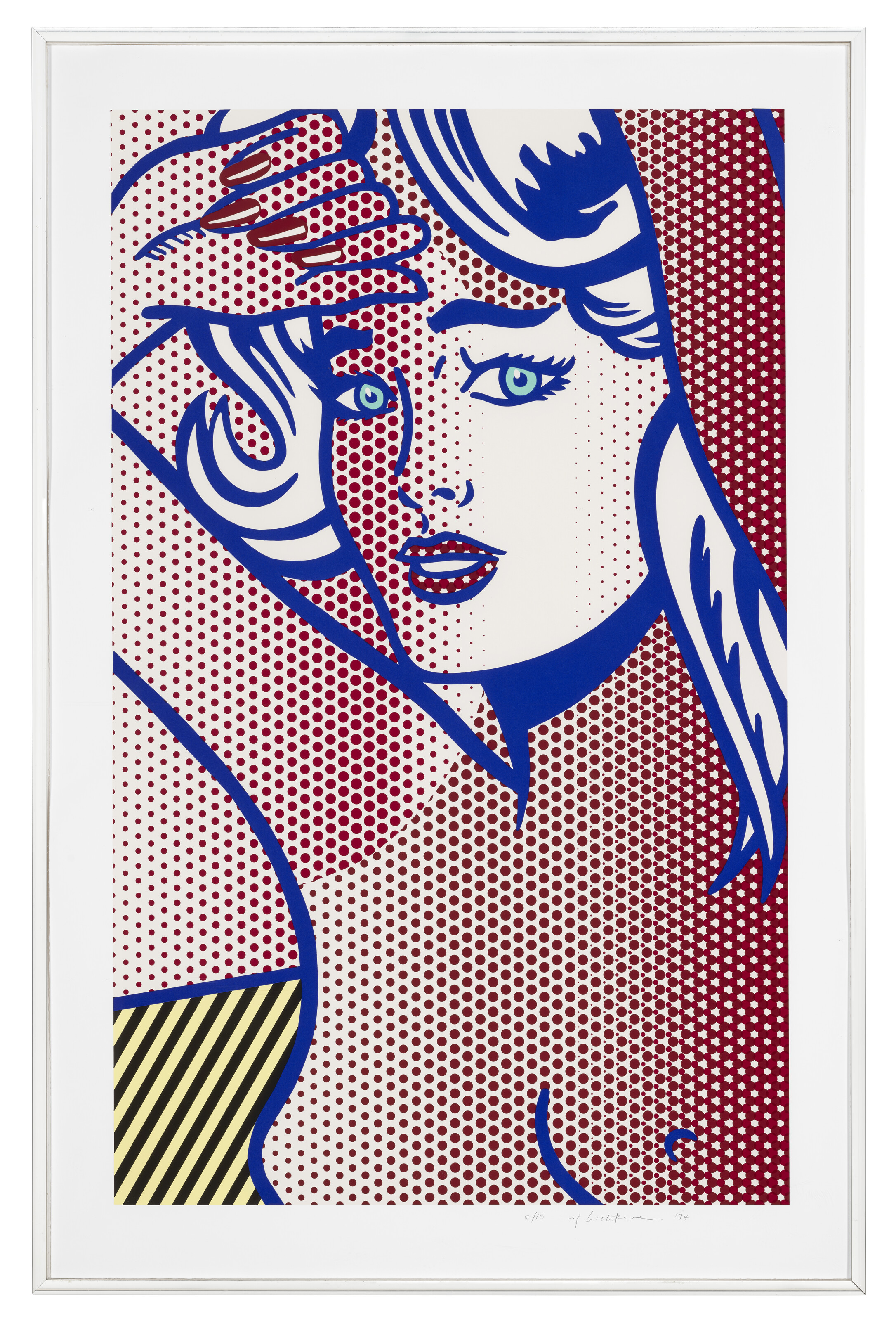 Roy Lichtenstein — Обнаженная, с голубыми волосами, состояние I, изображение 2