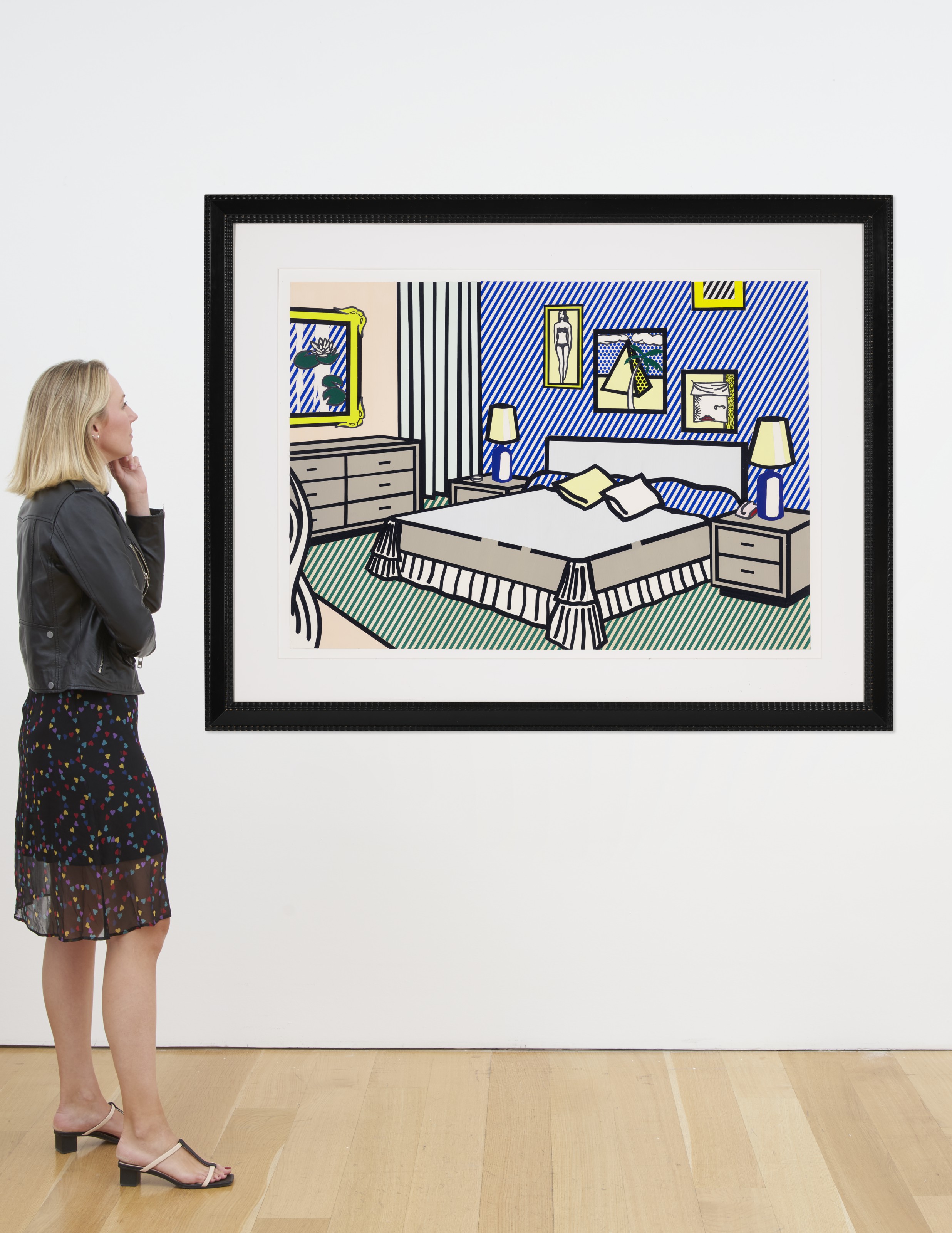 Roy Lichtenstein — Интерьер с водяными лилиями (рабочий кабинет), изображение 3