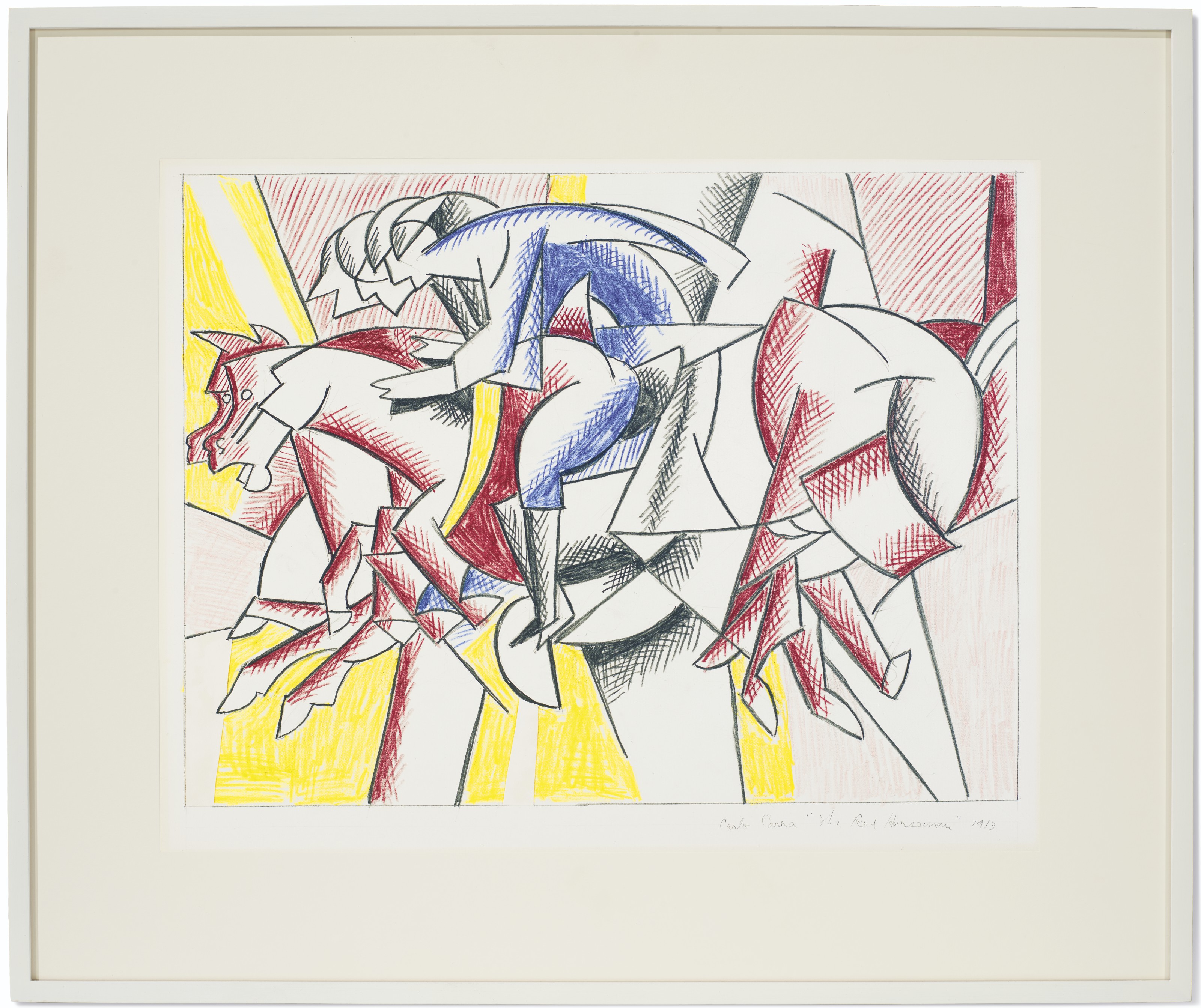 Roy Lichtenstein — Красный всадник (этюд), изображение 2