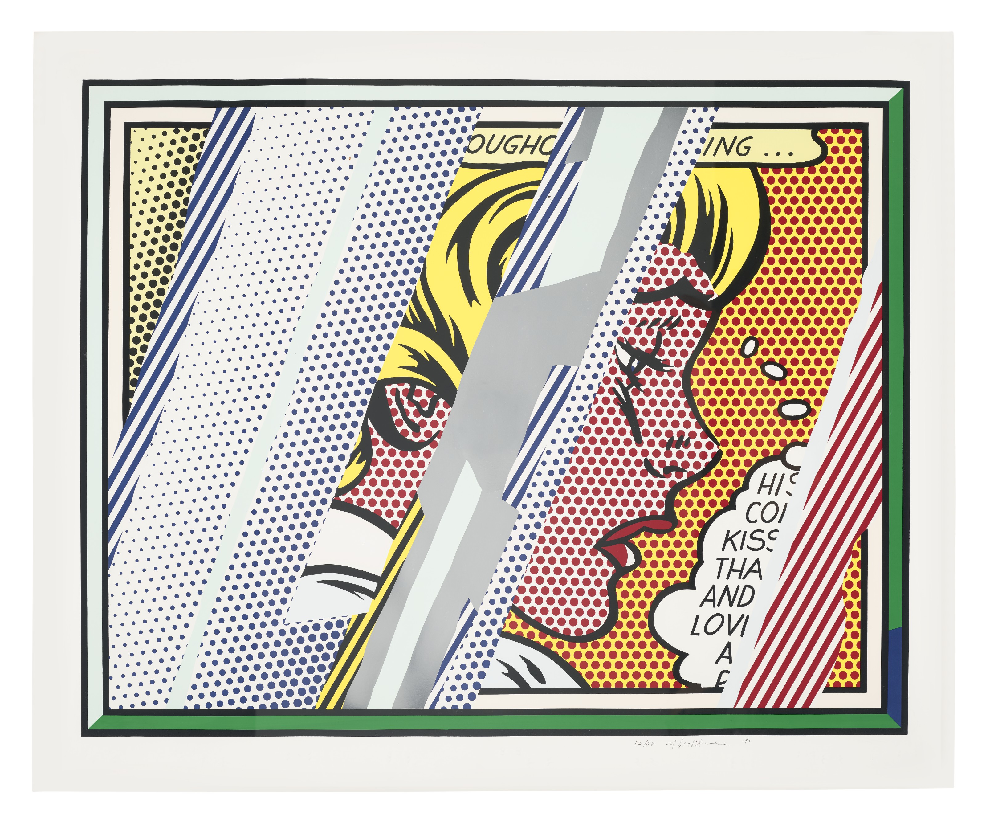 Roy Lichtenstein — Размышления о девушке из серии "Размышления", изображение 1