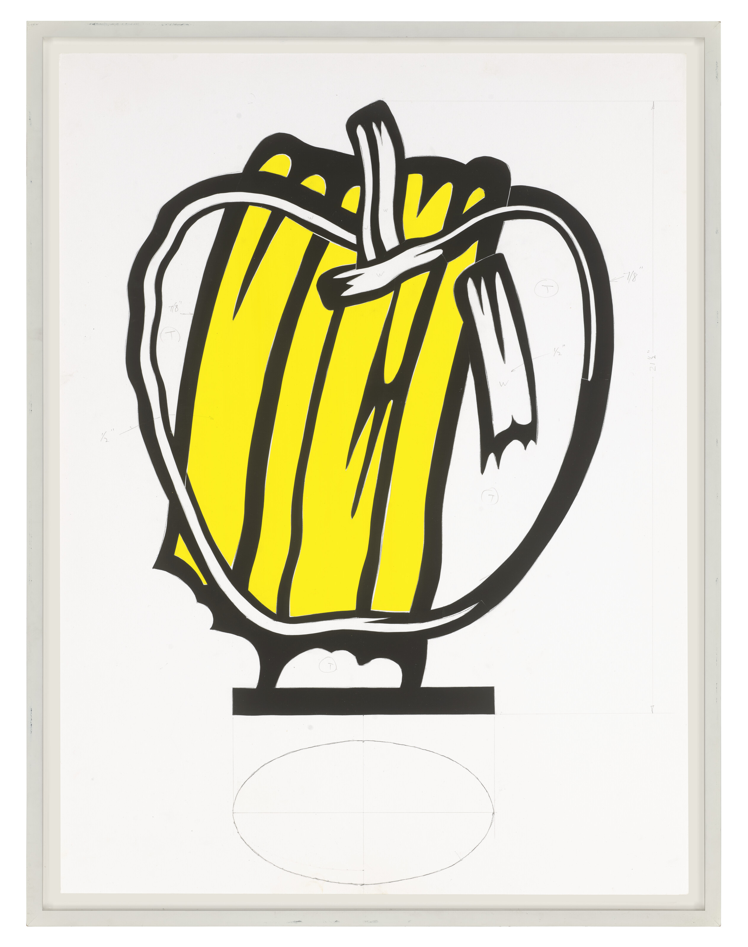Roy Lichtenstein — Желтое яблоко (исследование), изображение 2