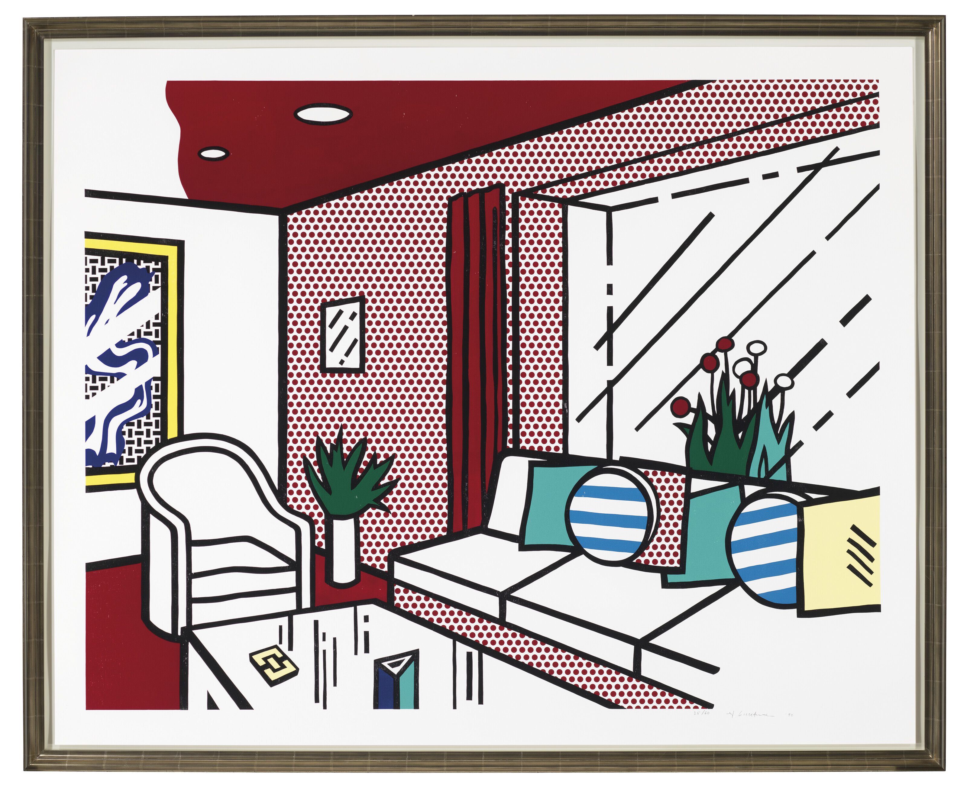 Roy Lichtenstein — Гостиная из серии "Интерьер", изображение 3