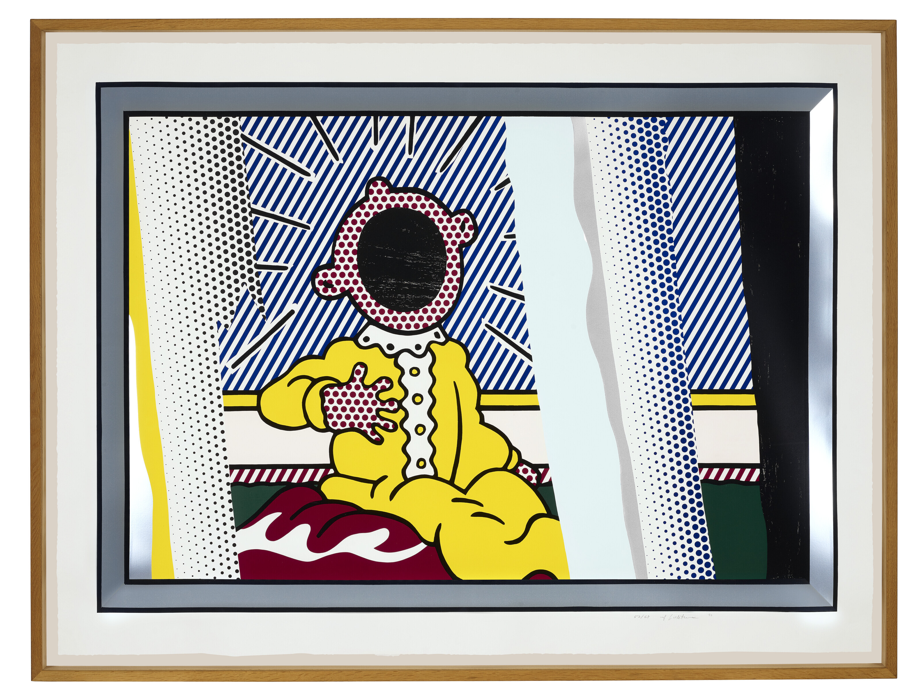 Roy Lichtenstein — Размышления о "Крике" из серии "Размышления", изображение 2