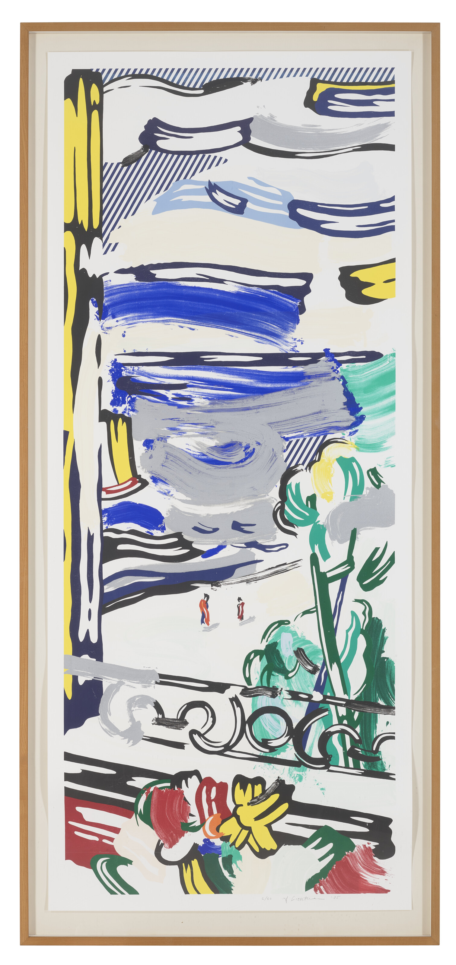 Roy Lichtenstein — Вид из окна, из серии пейзажей, изображение 2