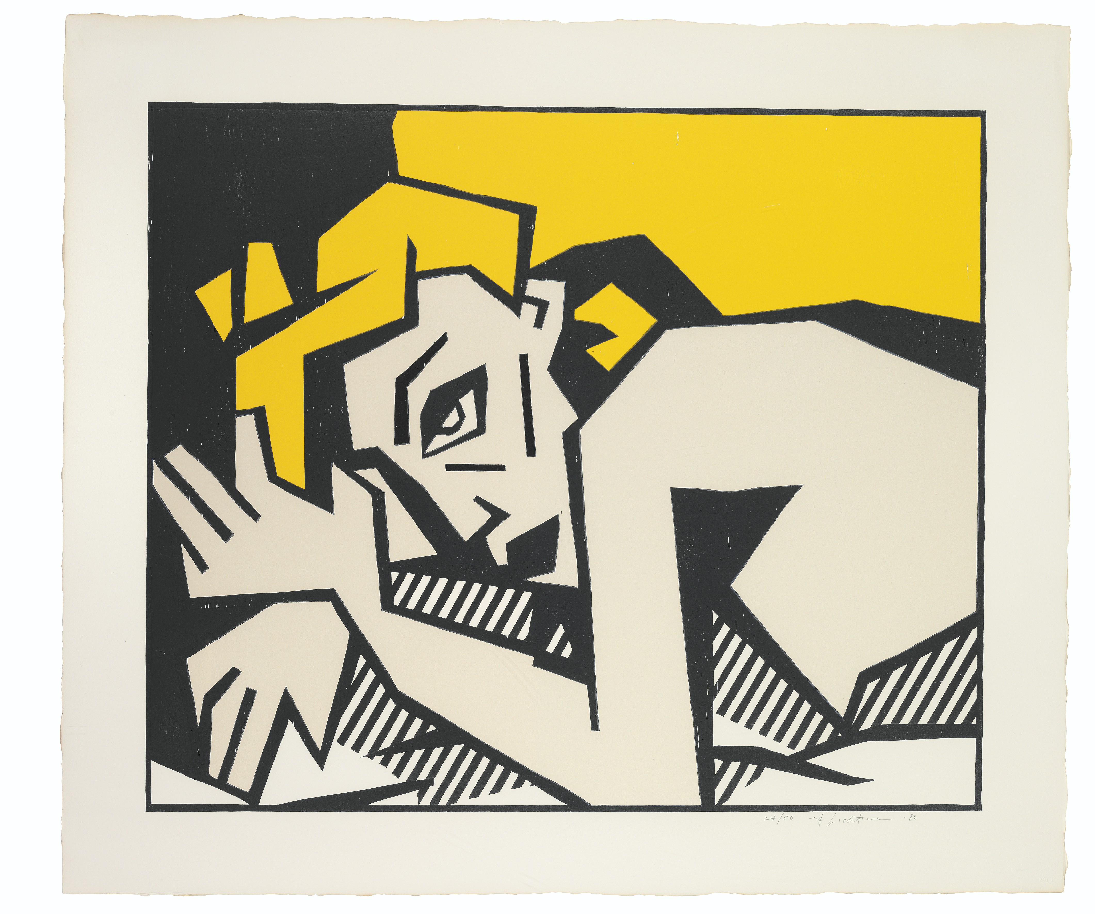 Roy Lichtenstein — Серия экспрессионистских гравюр на дереве, изображение 3