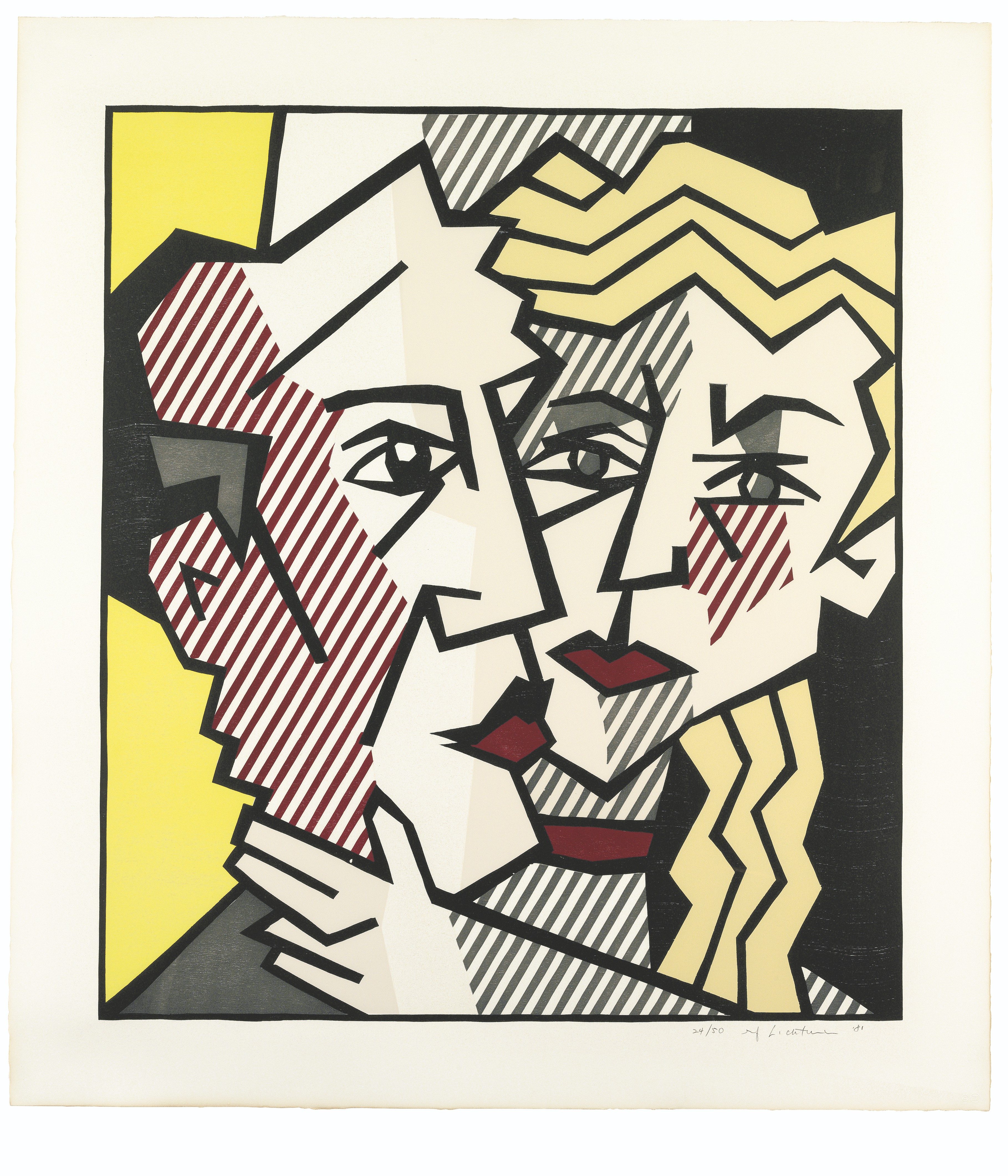 Roy Lichtenstein — Серия экспрессионистских гравюр на дереве, изображение 4