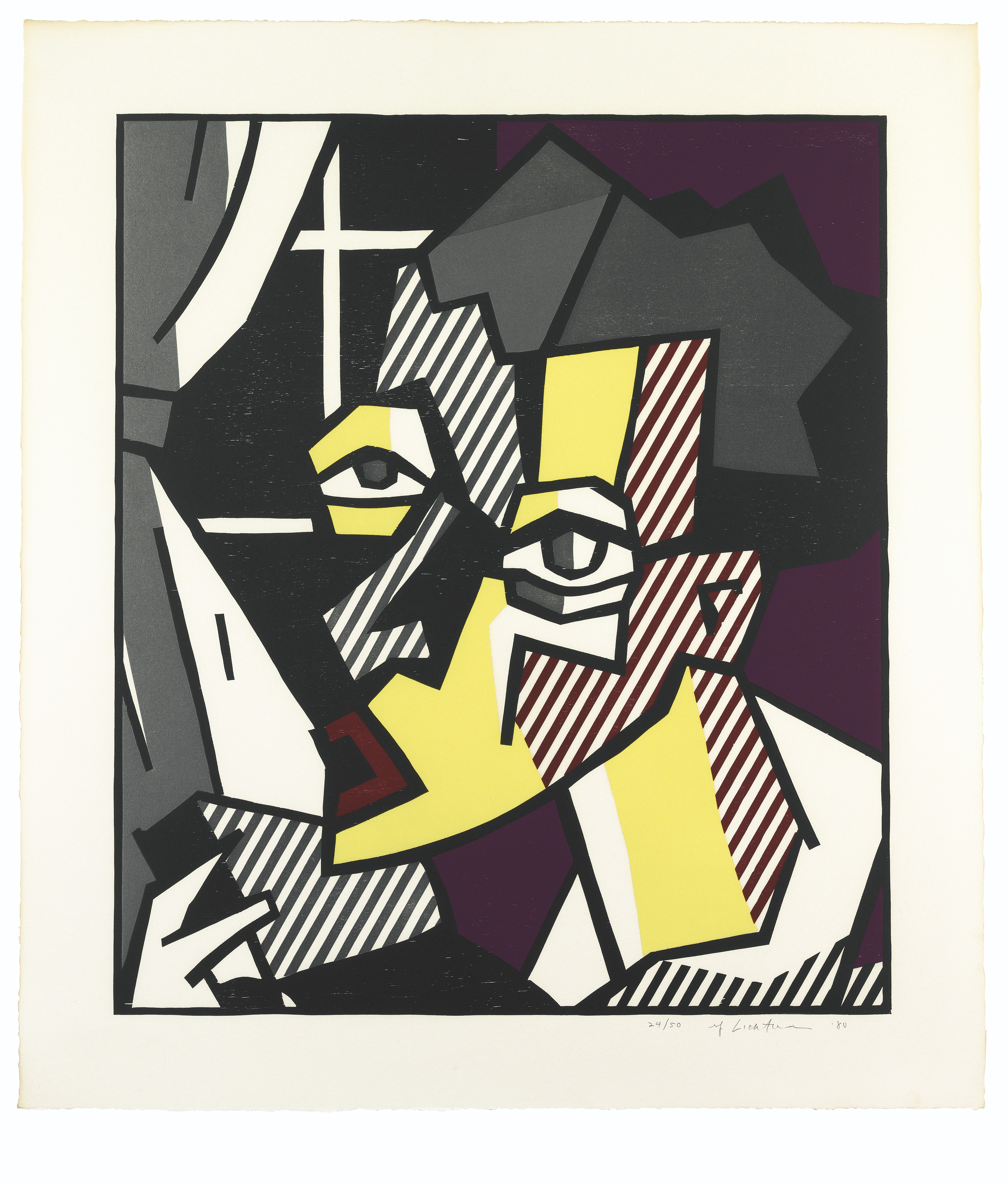 Roy Lichtenstein — Серия экспрессионистских гравюр на дереве, изображение 5