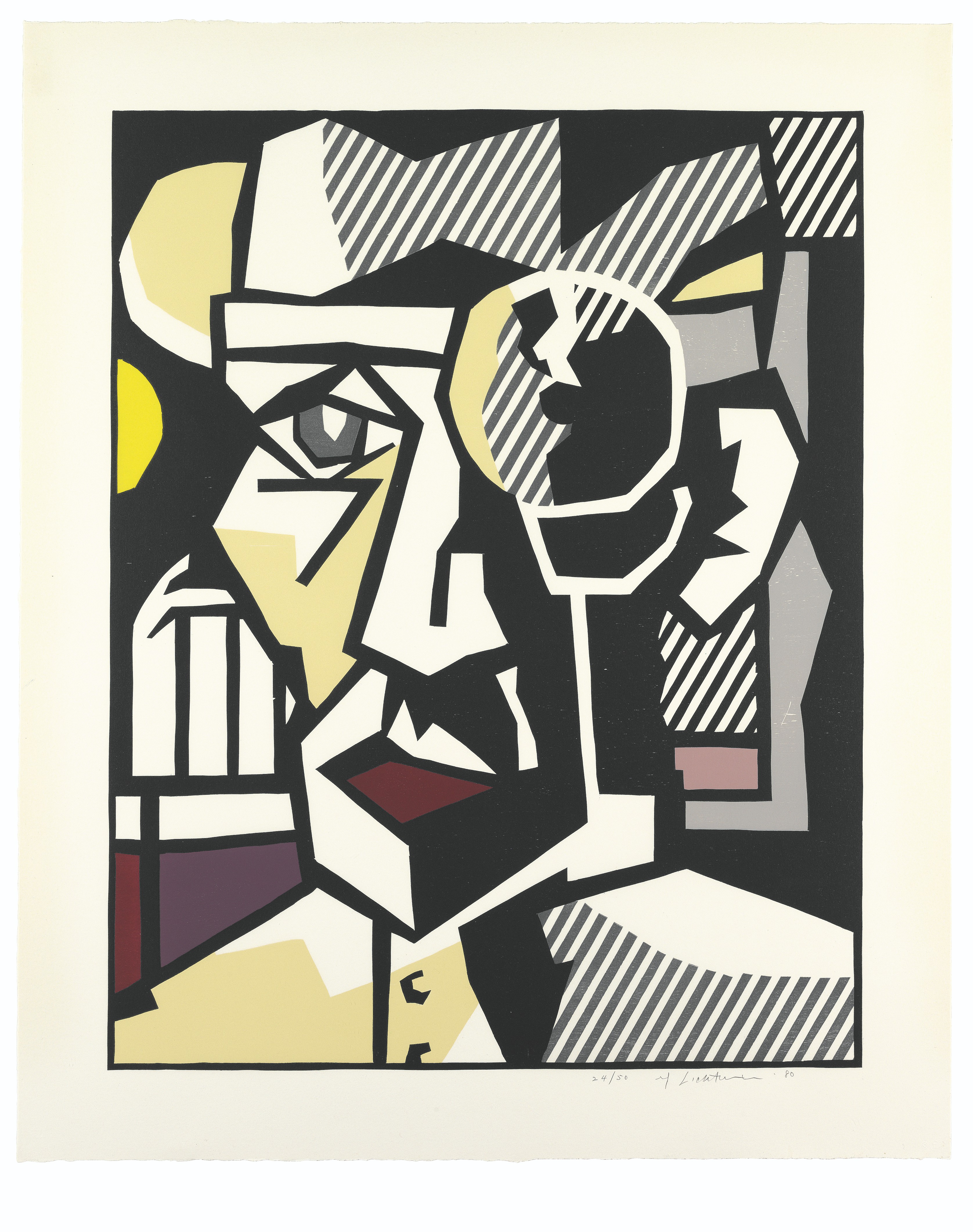 Roy Lichtenstein — Серия экспрессионистских гравюр на дереве, изображение 6