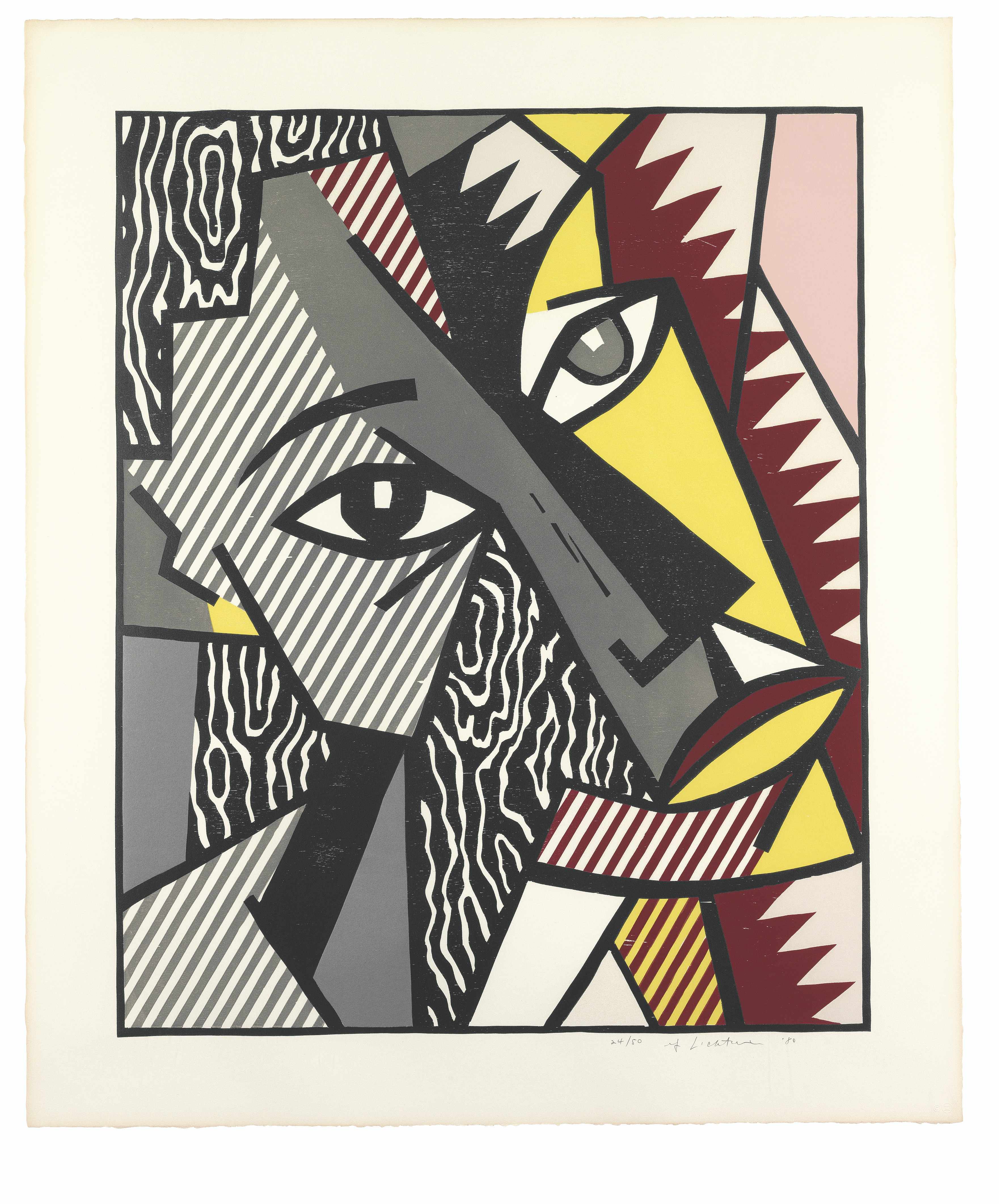 Roy Lichtenstein — Серия экспрессионистских гравюр на дереве, изображение 8