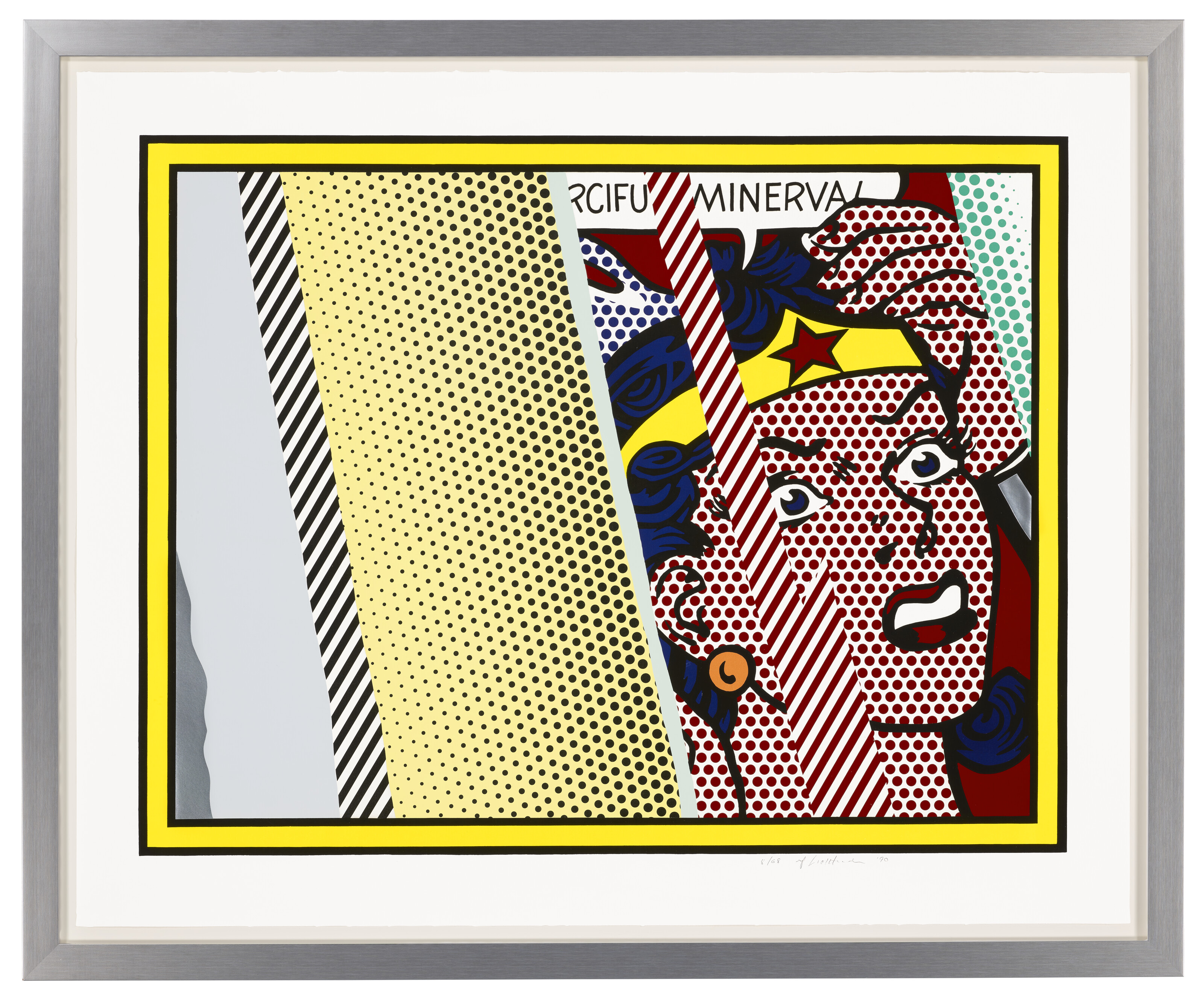 Roy Lichtenstein — Размышления о Минерве, из серии "Размышления", изображение 2
