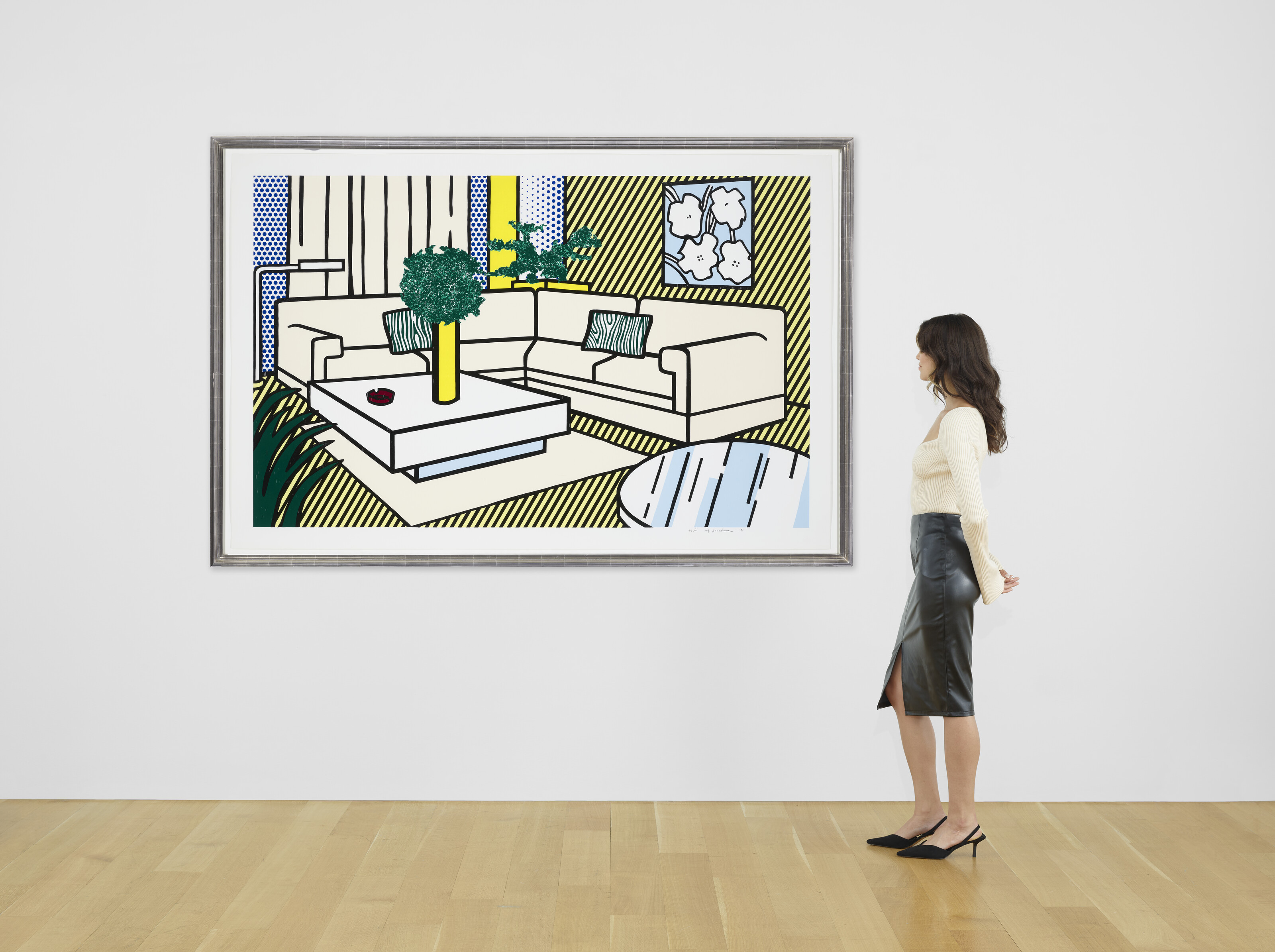 Roy Lichtenstein — Желтая ваза из интерьерной серии, изображение 3