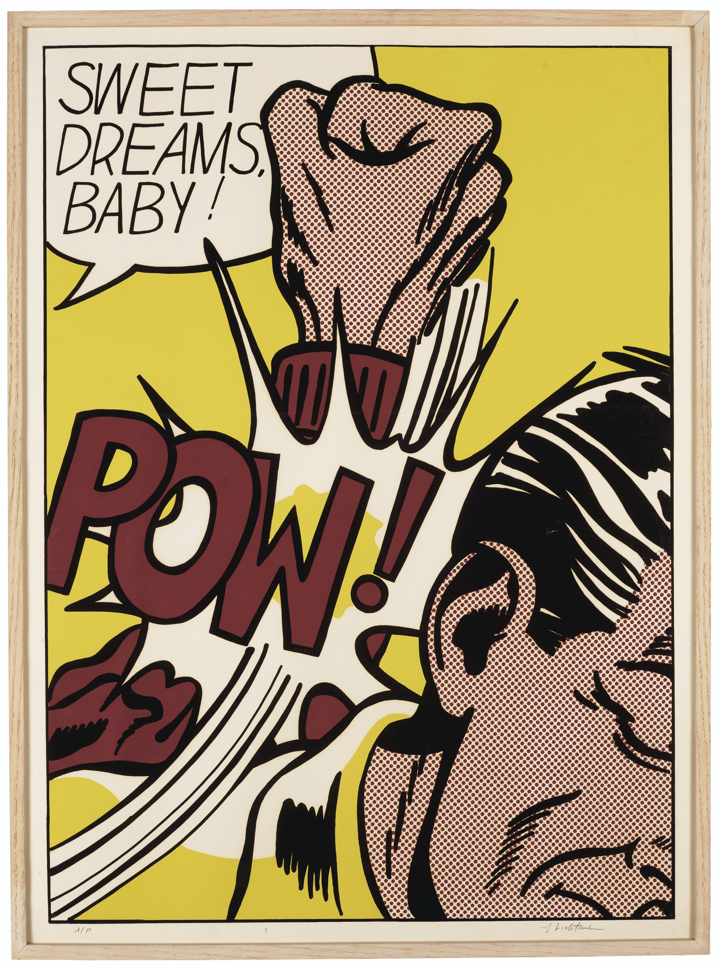 Roy Lichtenstein — Сладких снов, детка!, из портфолио 11 поп-исполнителей, Том III, изображение 2