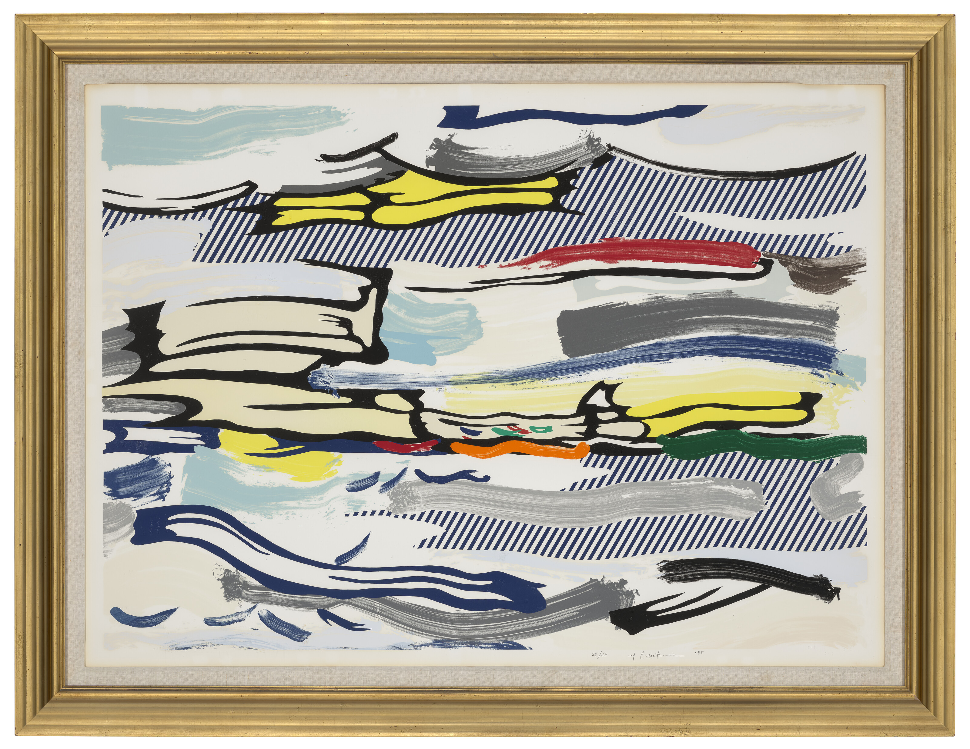 Roy Lichtenstein — Морской пейзаж из серии "Пейзажи", изображение 2