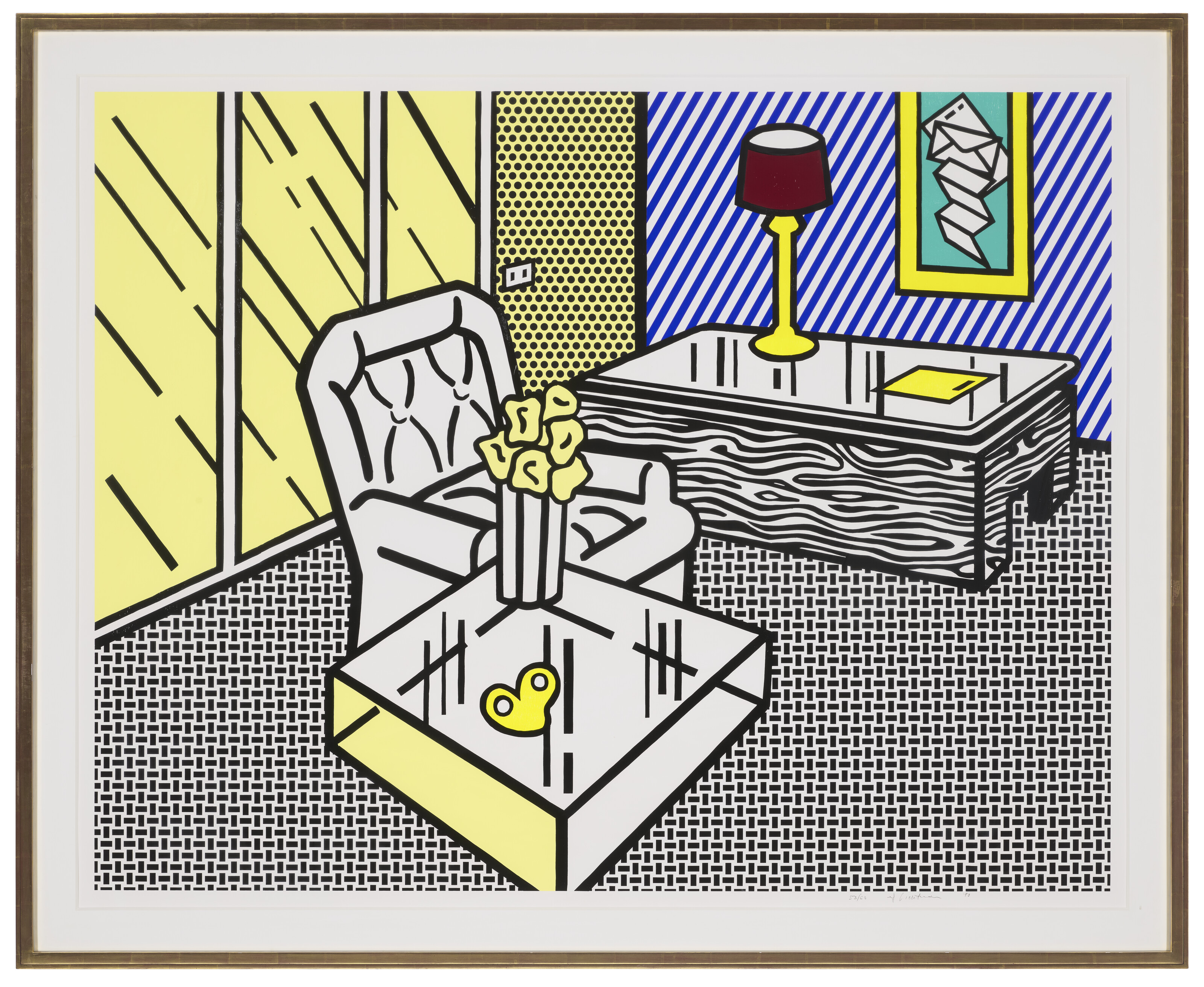 Roy Lichtenstein — "Логово" из серии "Интерьер", изображение 2