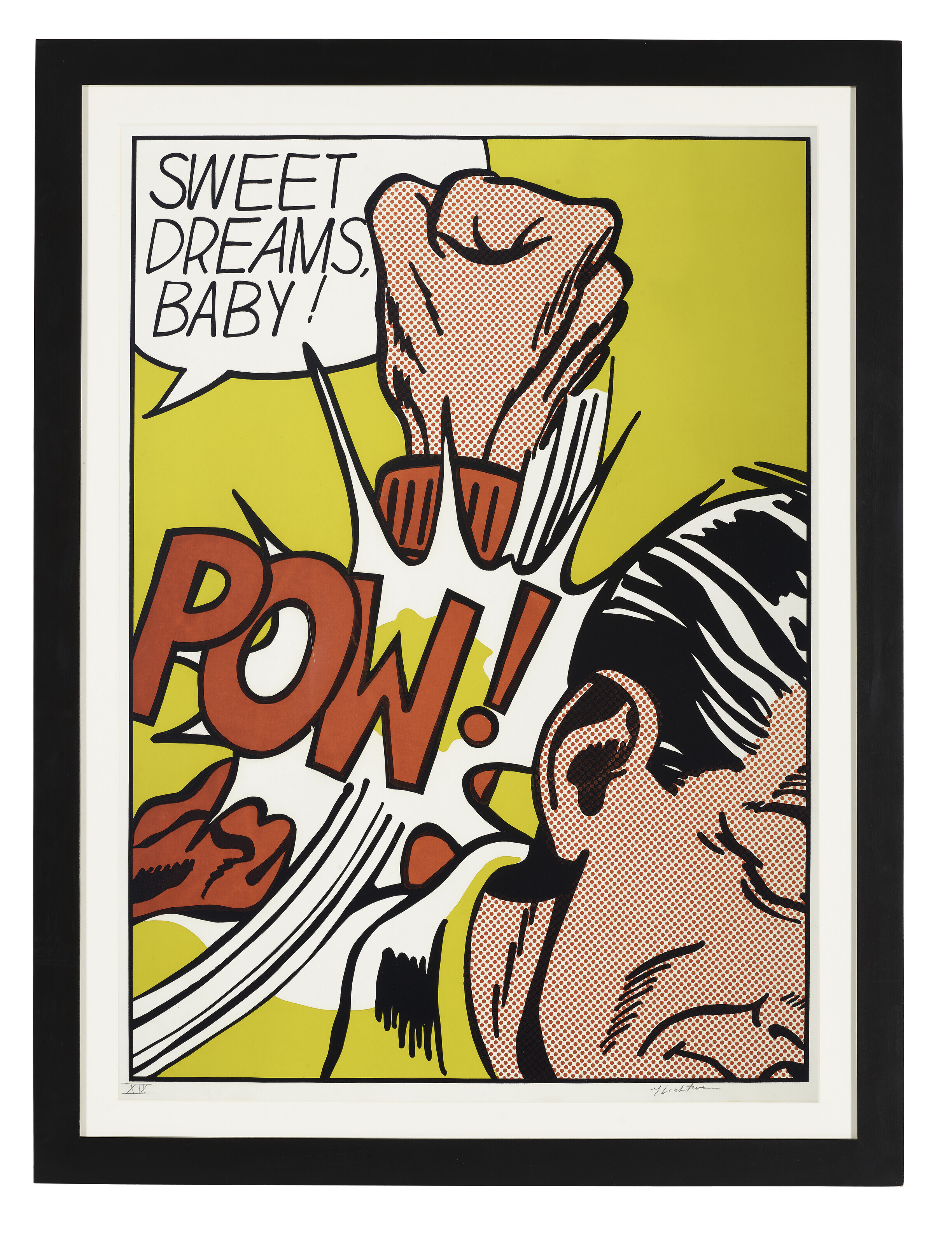 Roy Lichtenstein — Сладких снов, детка!, из портфолио 11 поп-исполнителей, Том III, изображение 2
