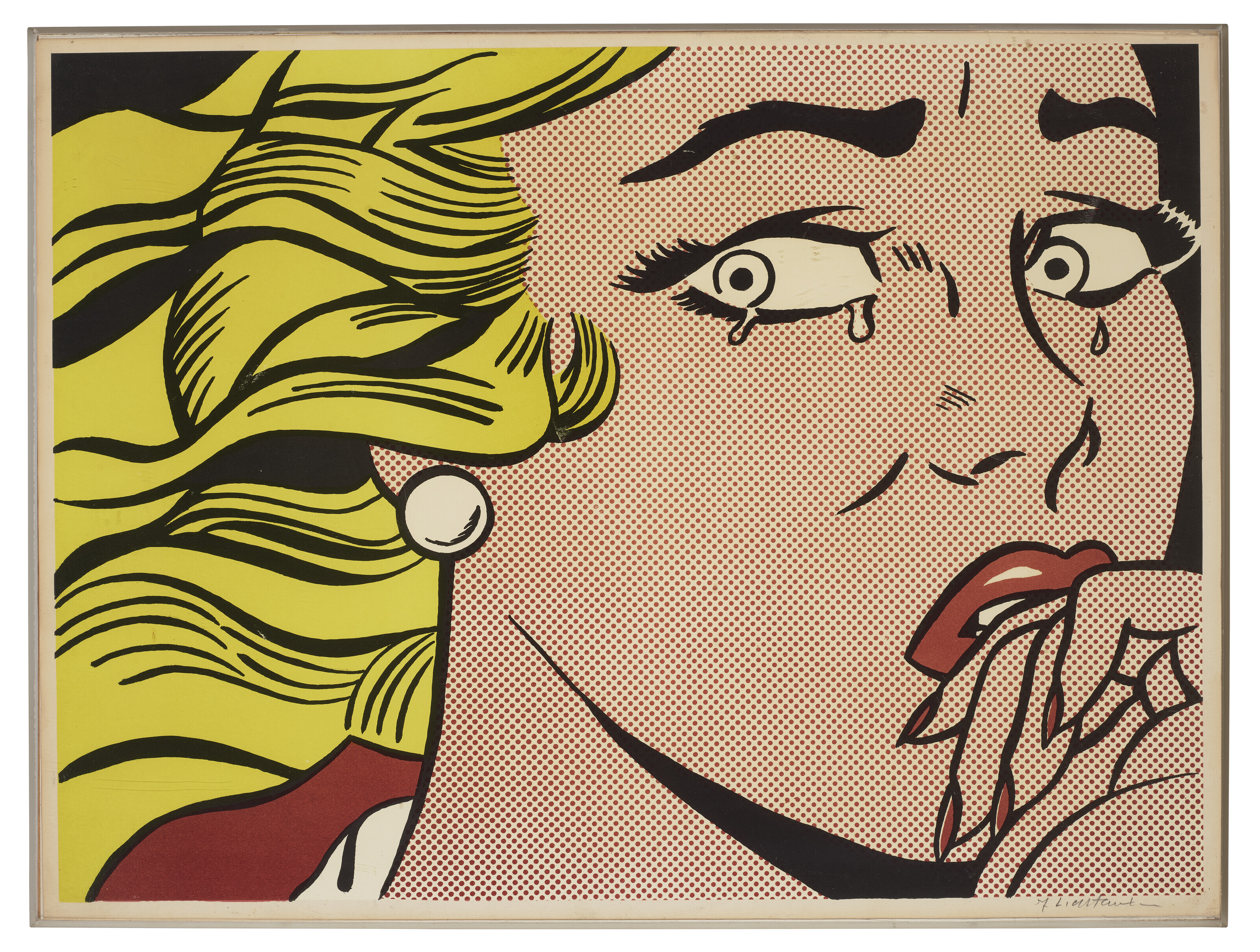 Roy Lichtenstein — Плачущая девушка, изображение 2