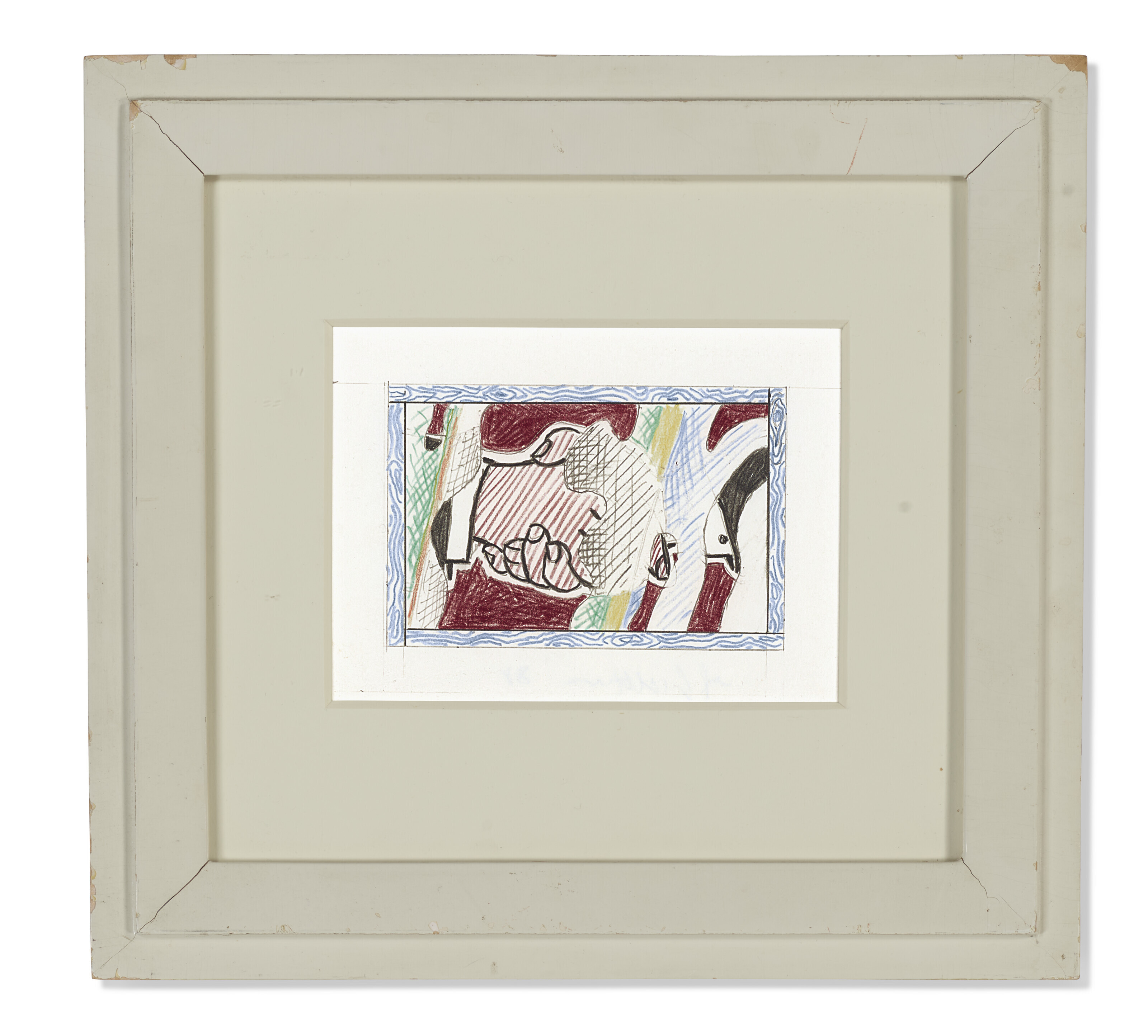 Roy Lichtenstein — Размышления: Рукопожатие (исследование), изображение 3
