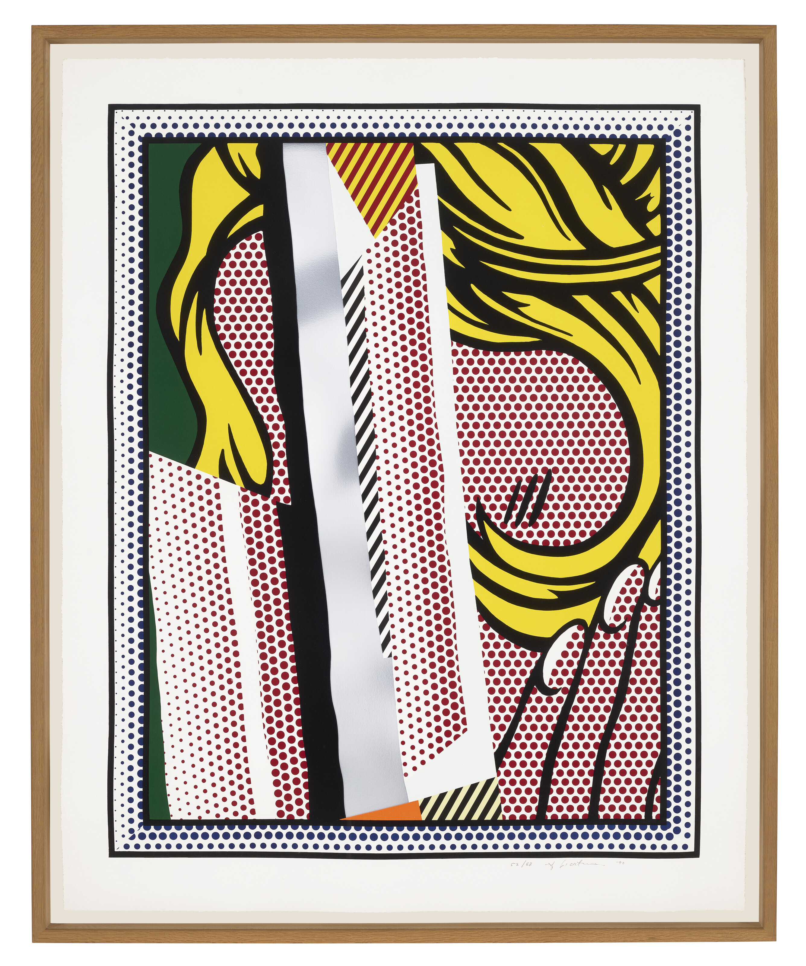 Roy Lichtenstein — Отражения на волосах, из серии Reflections, изображение 2