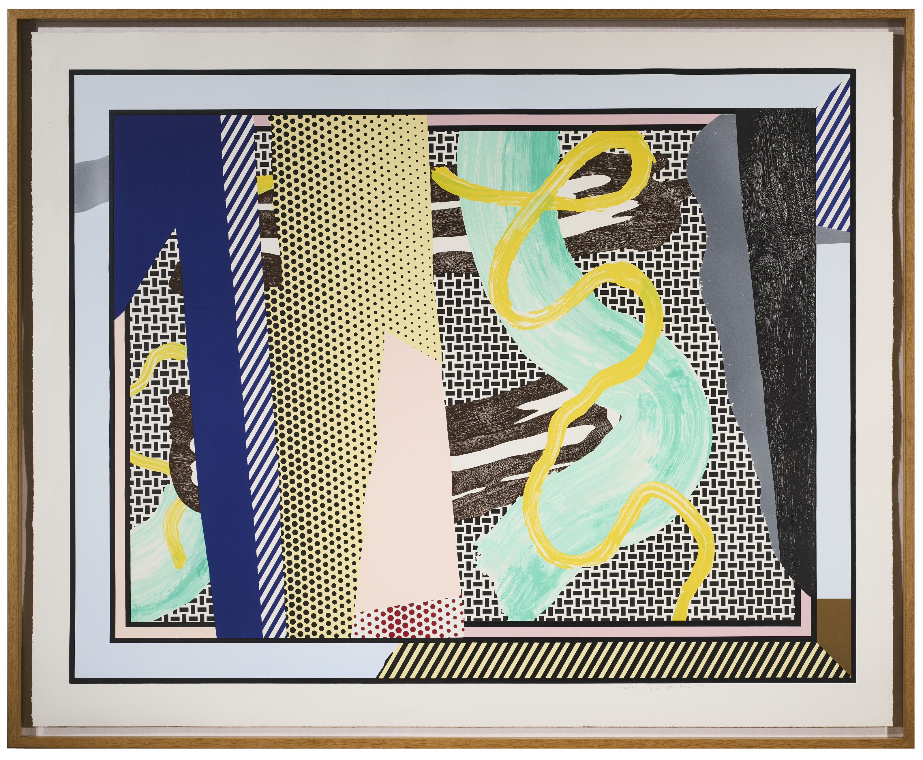 Roy Lichtenstein — Размышления о мазках кисти из серии Reflections, изображение 2