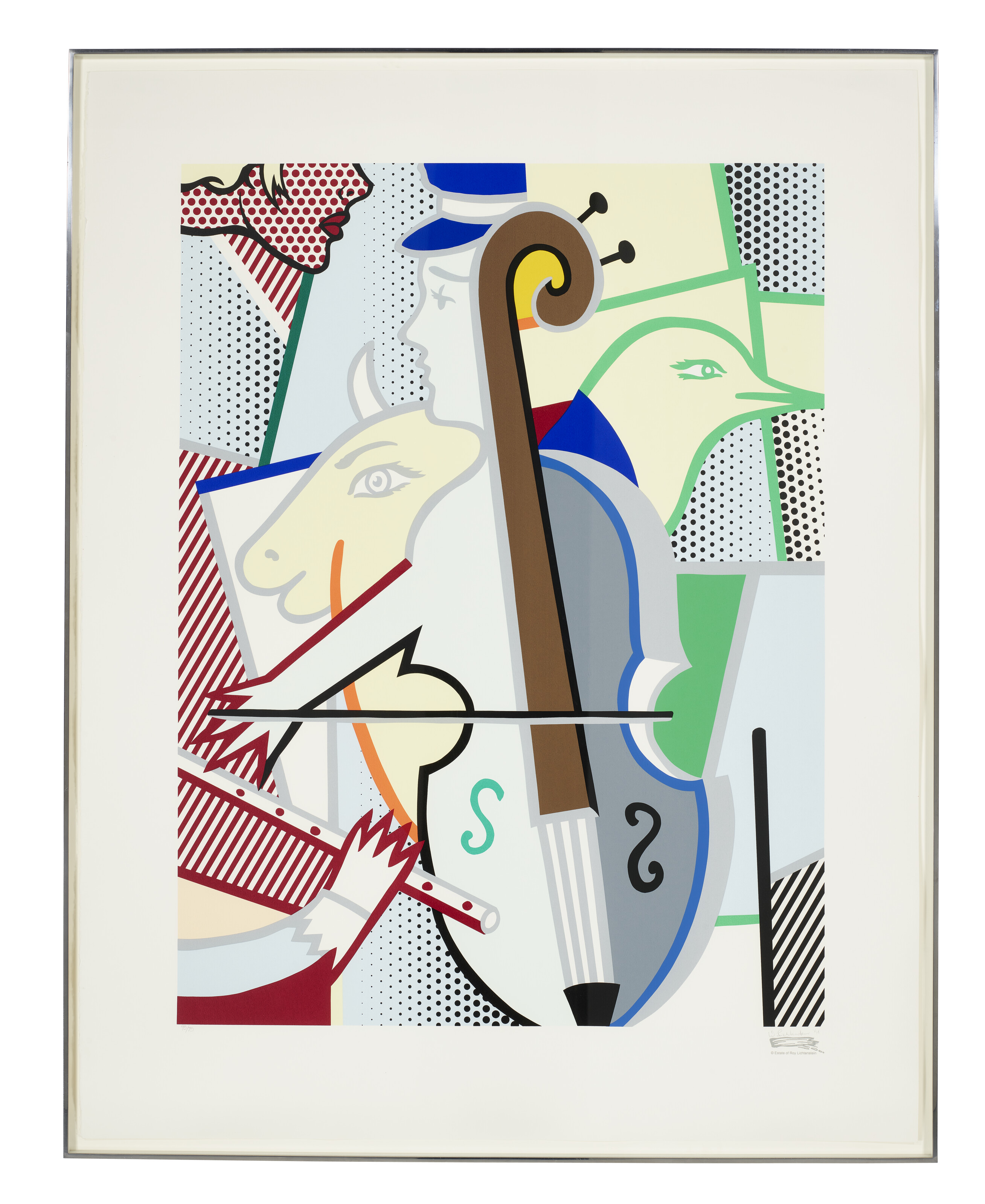 Roy Lichtenstein — Кубистическая виолончель, изображение 2