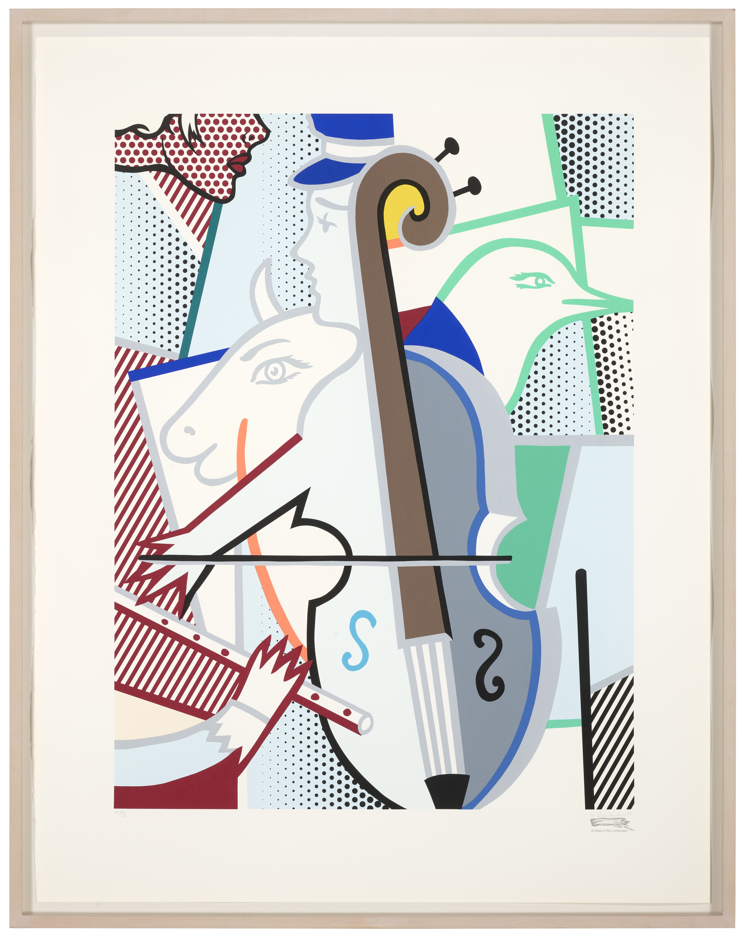 Roy Lichtenstein — Кубистическая виолончель, изображение 2