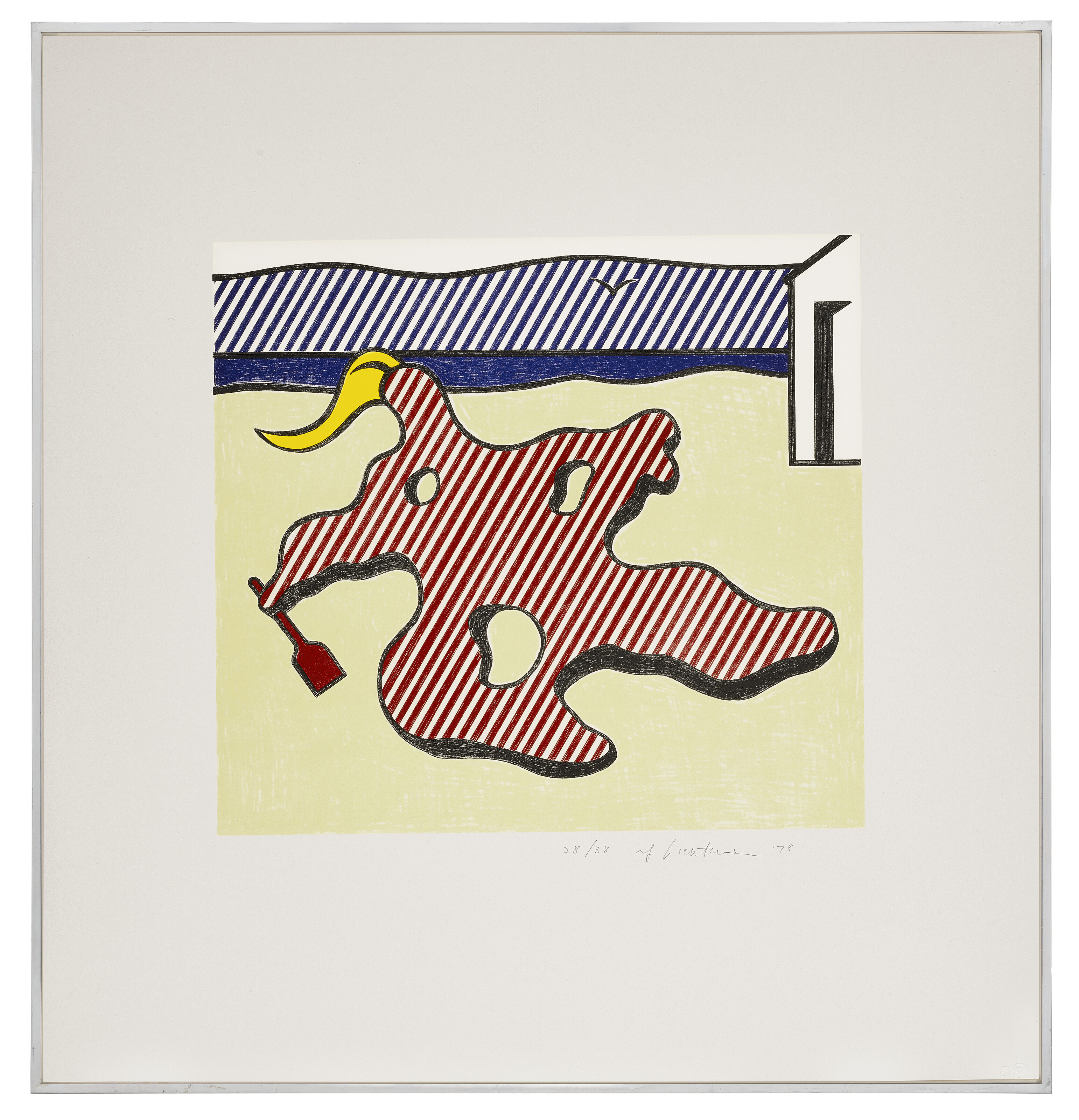 Roy Lichtenstein — Обнаженная на пляже, из сюрреалистической серии, изображение 2