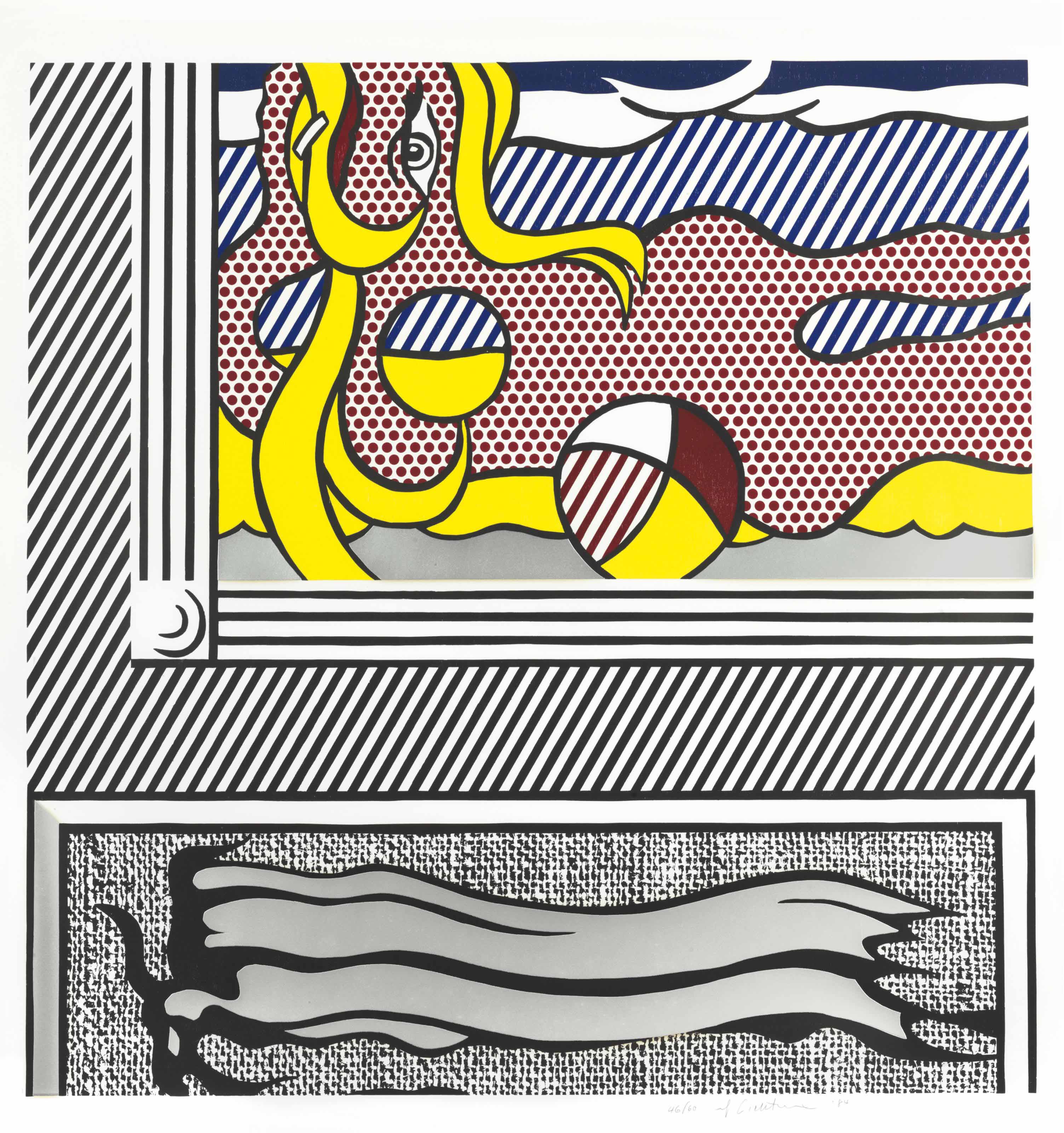 Roy Lichtenstein — Две картины: Пляжный мяч, из картин