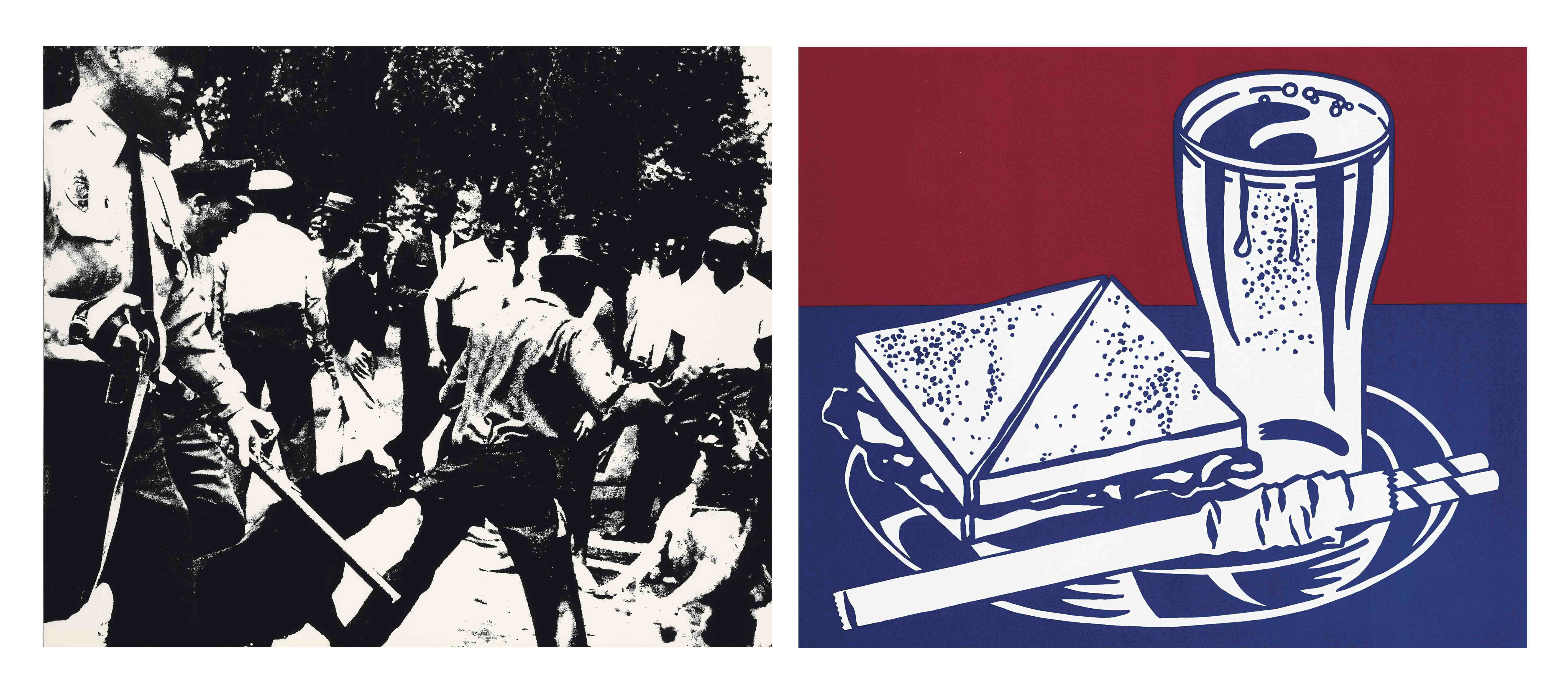 Roy Lichtenstein — Десять работ десяти художников, Уодсворт Атенеум, Хартфорд, Коннектикут, 1964